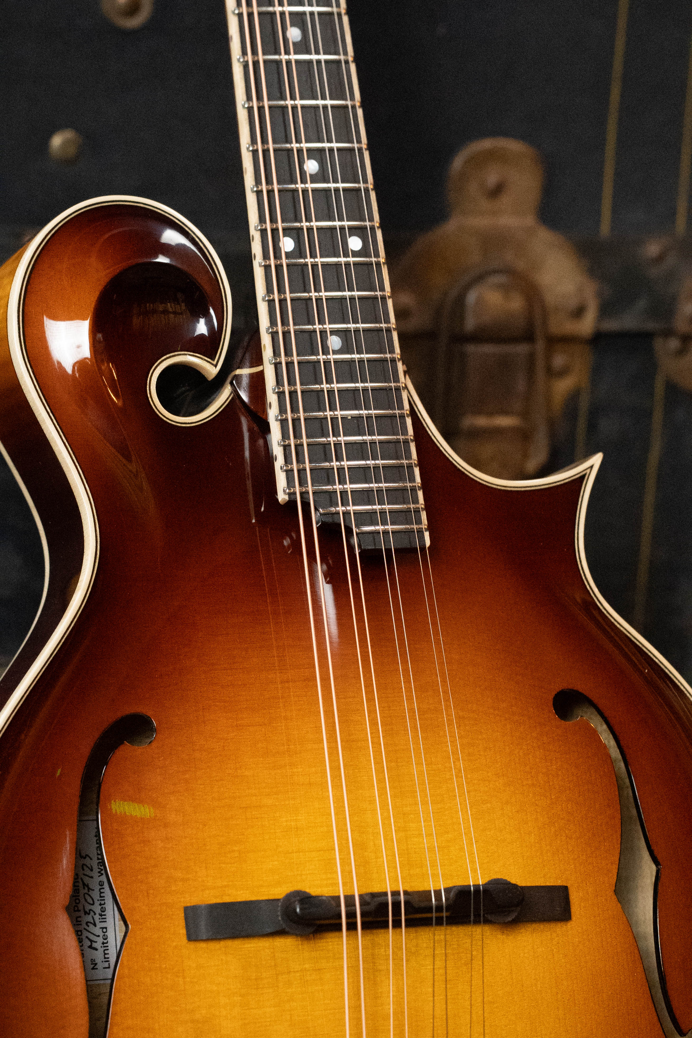 Bulas Carpathian Spruce/Curly Maple Persephone Cremona Sunburst F-Style Mandolin #7125