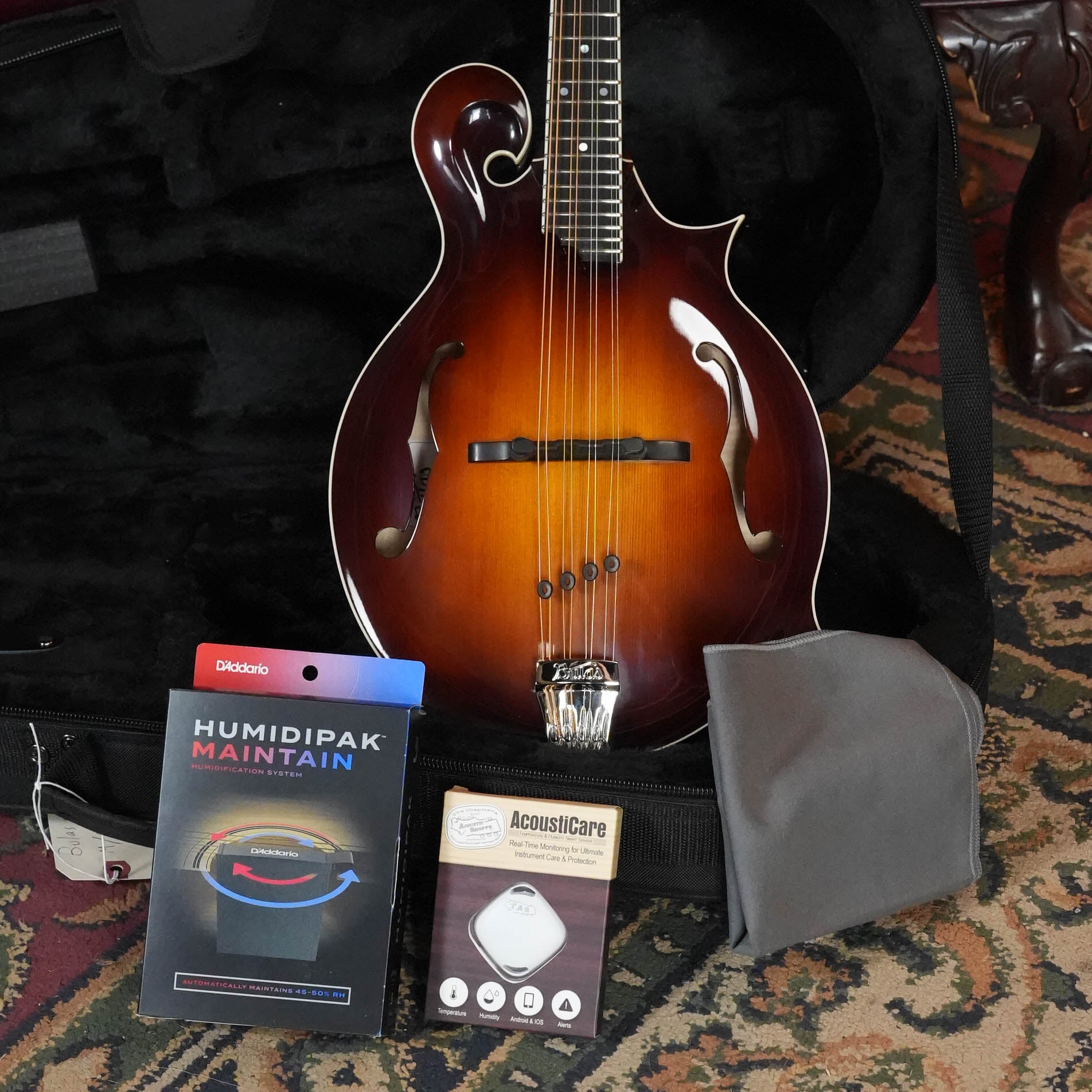 Bulas Carpathian Spruce/Curly Maple Tobacco Sunburst F-Style Mandolin #2152