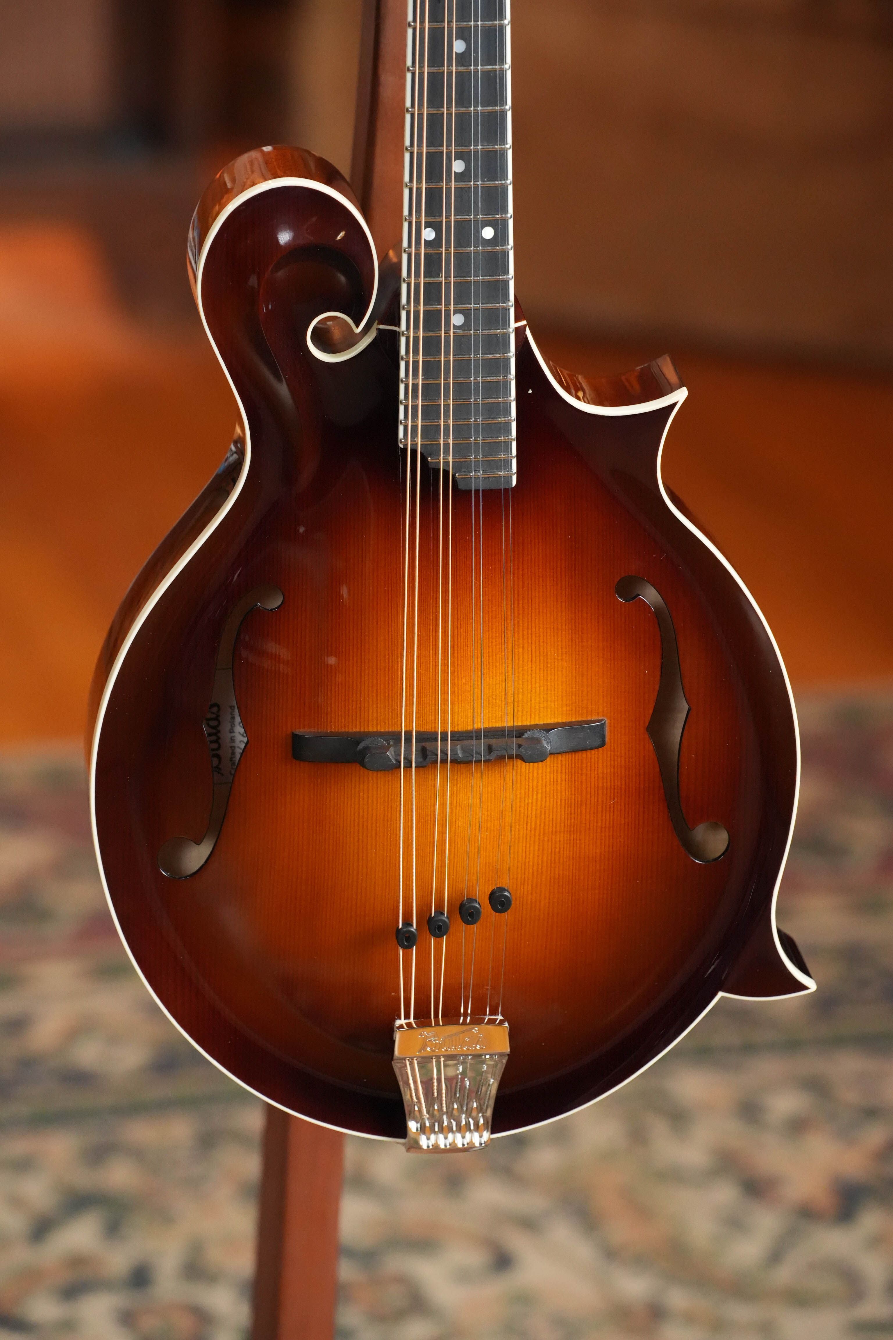 Bulas Carpathian Spruce/Curly Maple Tobacco Sunburst F-Style Mandolin #2152