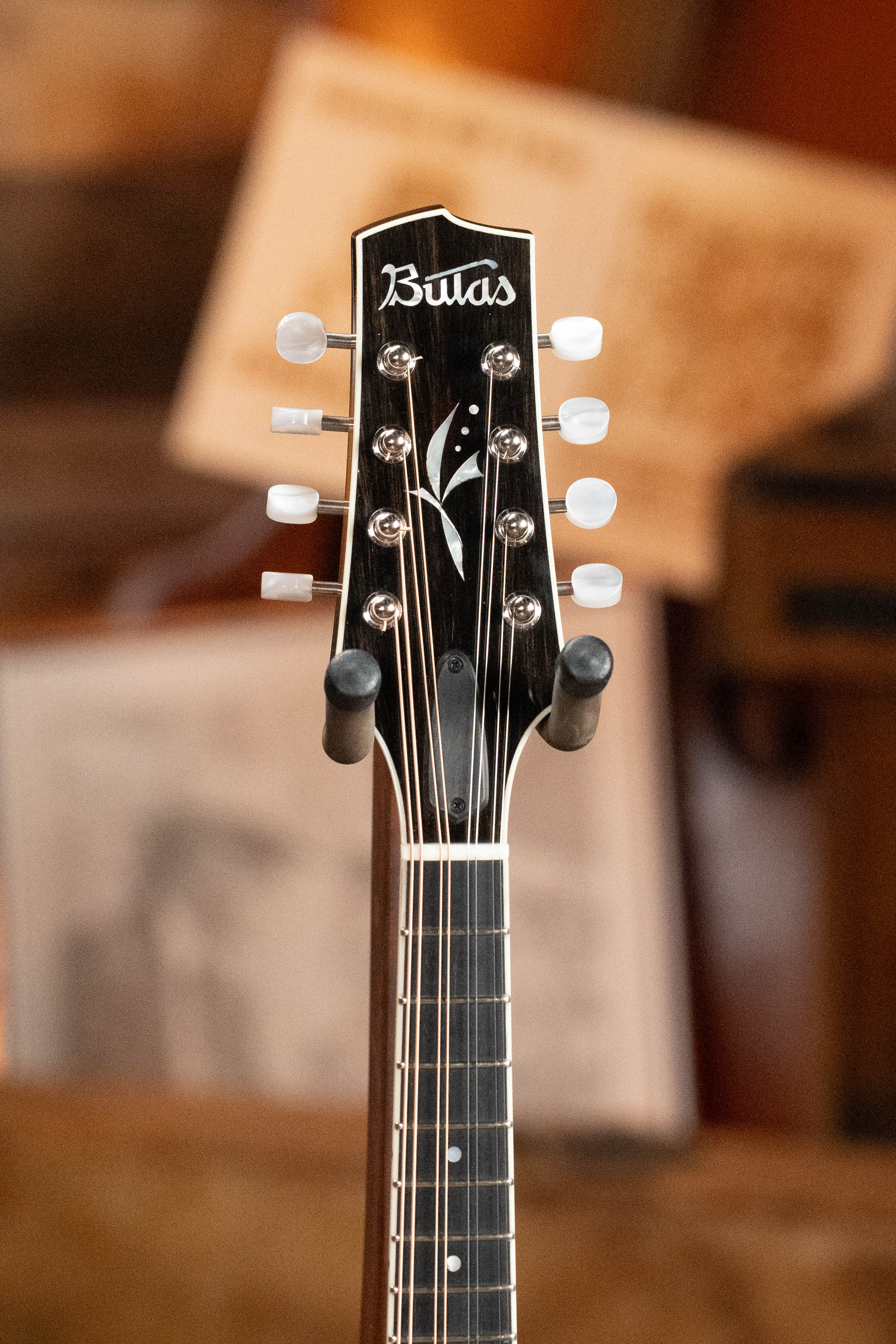 Bulas Carpathian Spruce/Curly Maple Tobacco Sunburst Two-Point Mandolin #8130