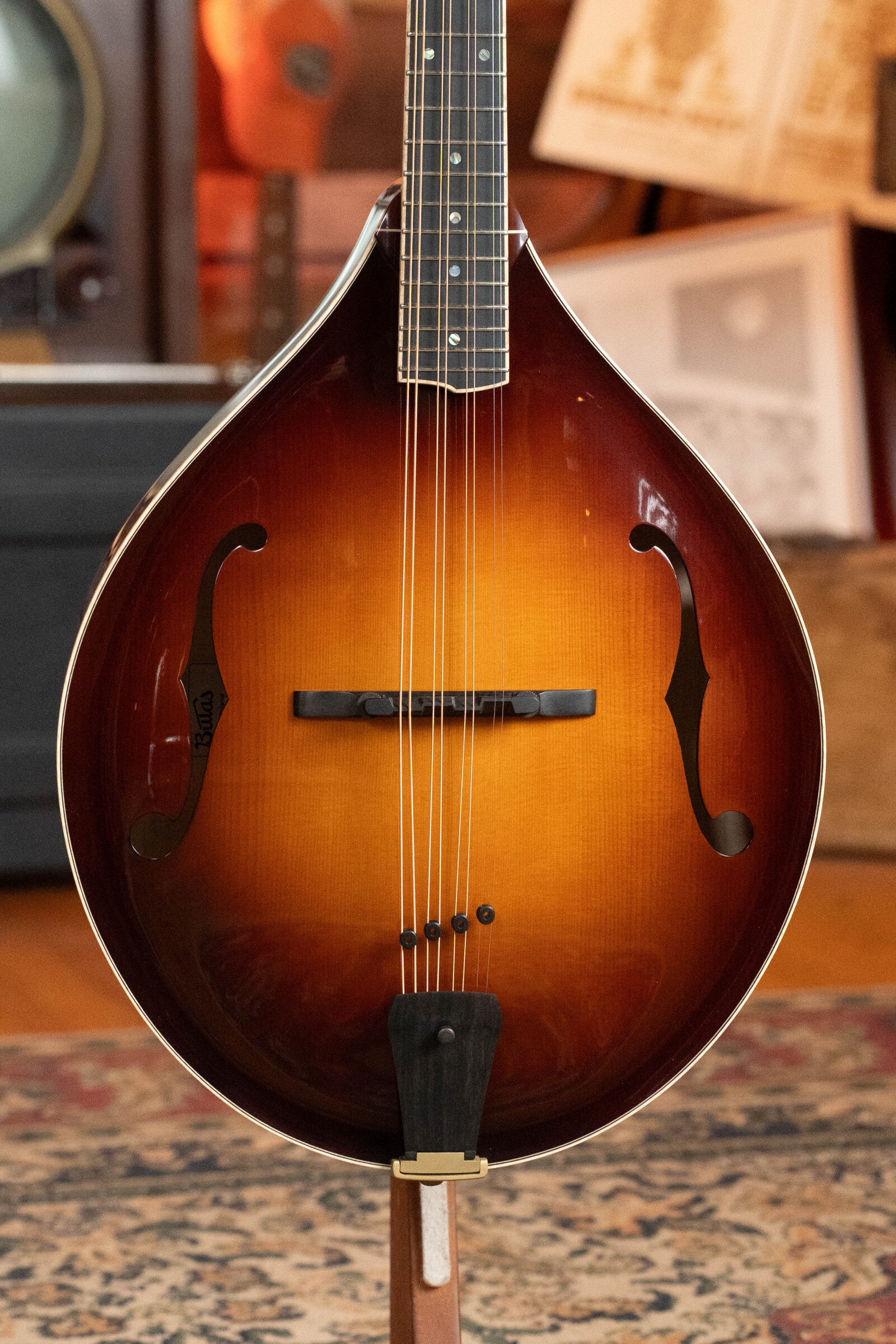 Bulas Carpathian Spruce/Curly Maple Cremona Sunburst Octave Mandolin #8132