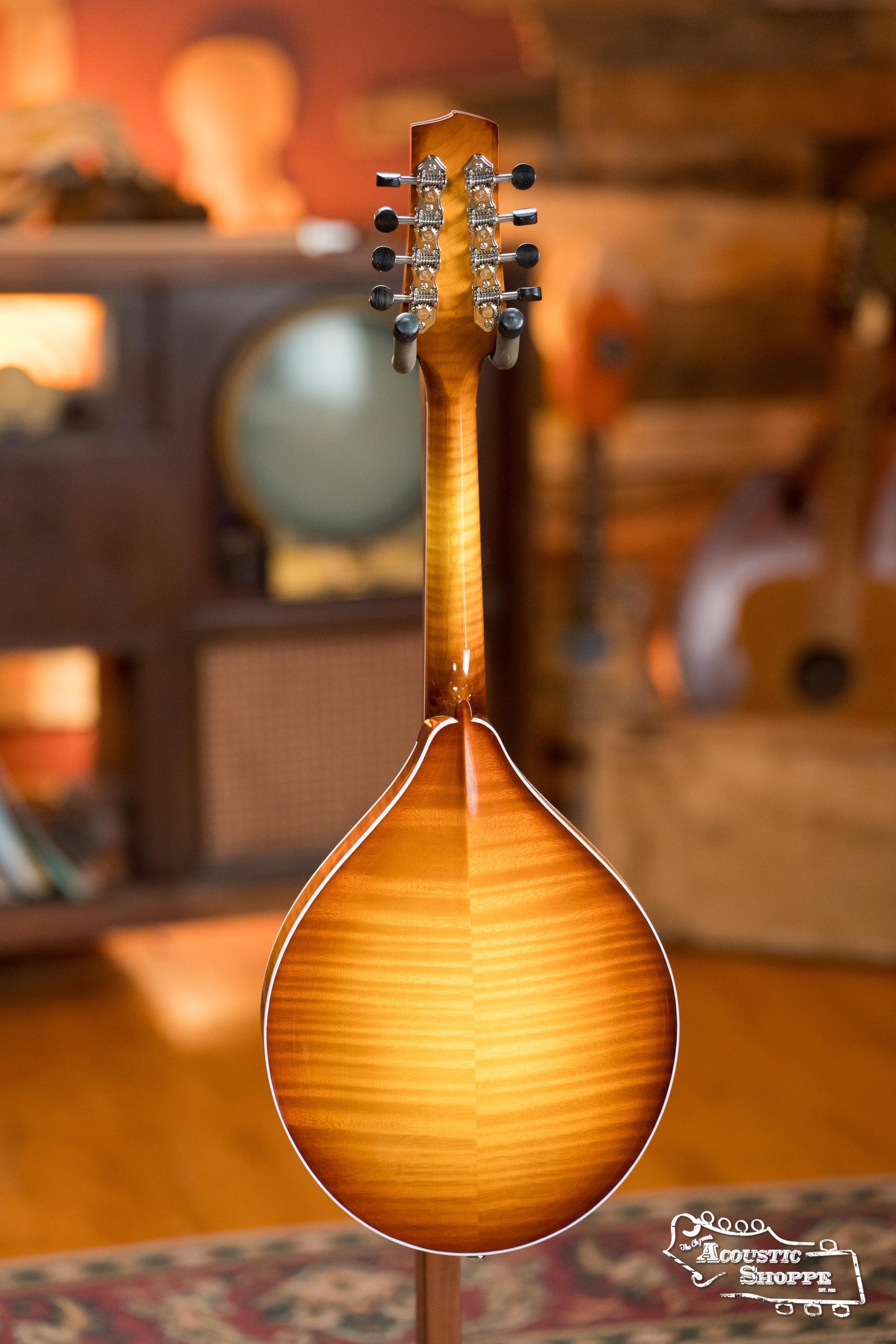 Bulas Carpathian Spruce/Curly Maple Black Top A-Style Acoustic Mandolin #0780