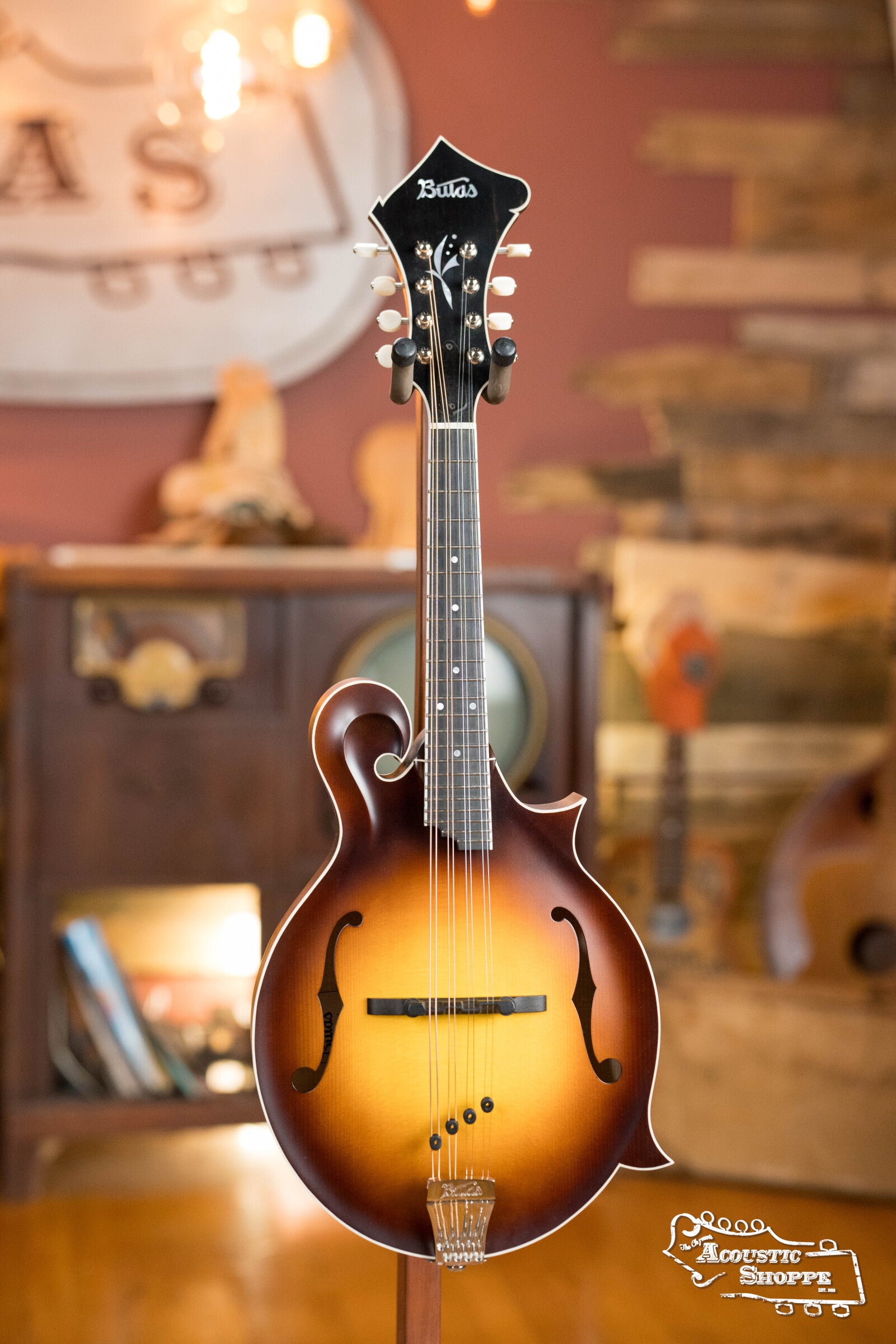 Bulas Carpathian Spruce/Curly Maple Tobacco Sunburst F-Style Mandolin #0793