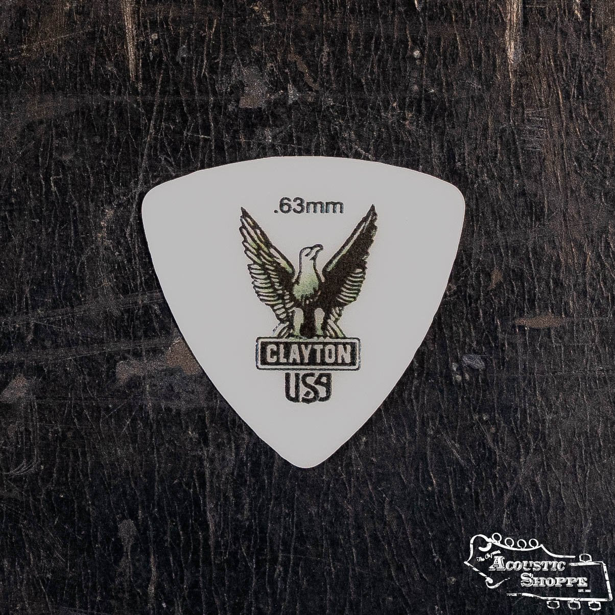 CLA-RT63/12 CLAYTON PICK ACTL/POLY RNDTRIANGLE