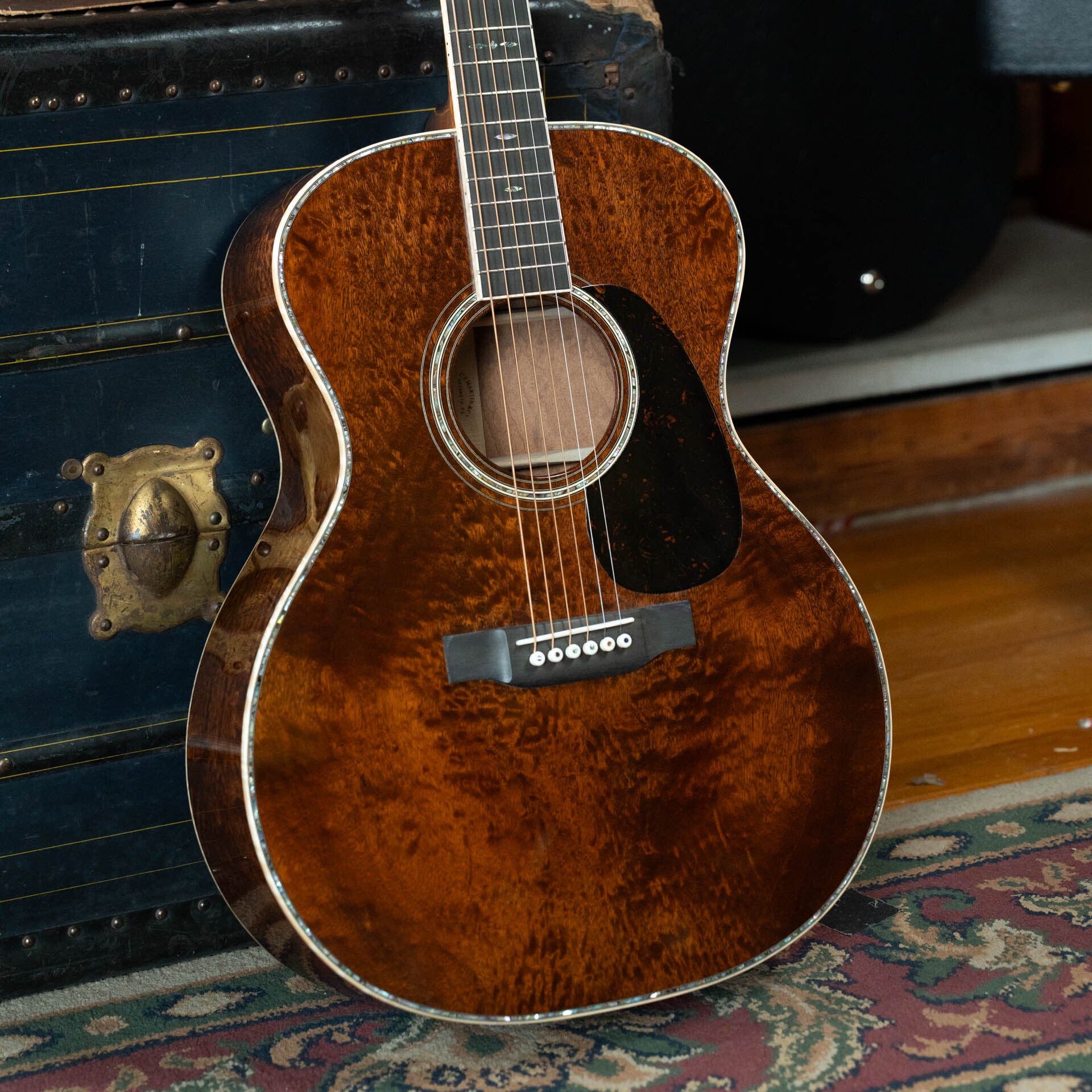 Custom Shop Martin All Quilted Sapele Grand Performance Acoustic Guitar #0217