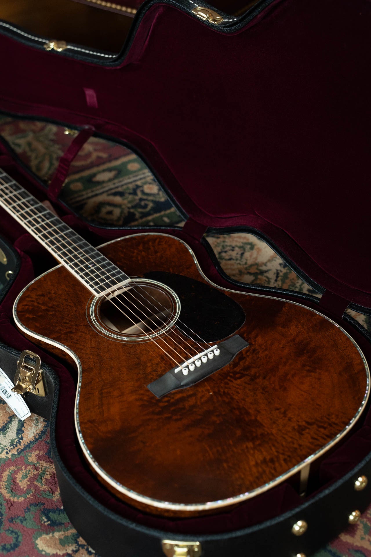 Custom Shop Martin All Quilted Sapele Grand Performance Acoustic Guitar #0217