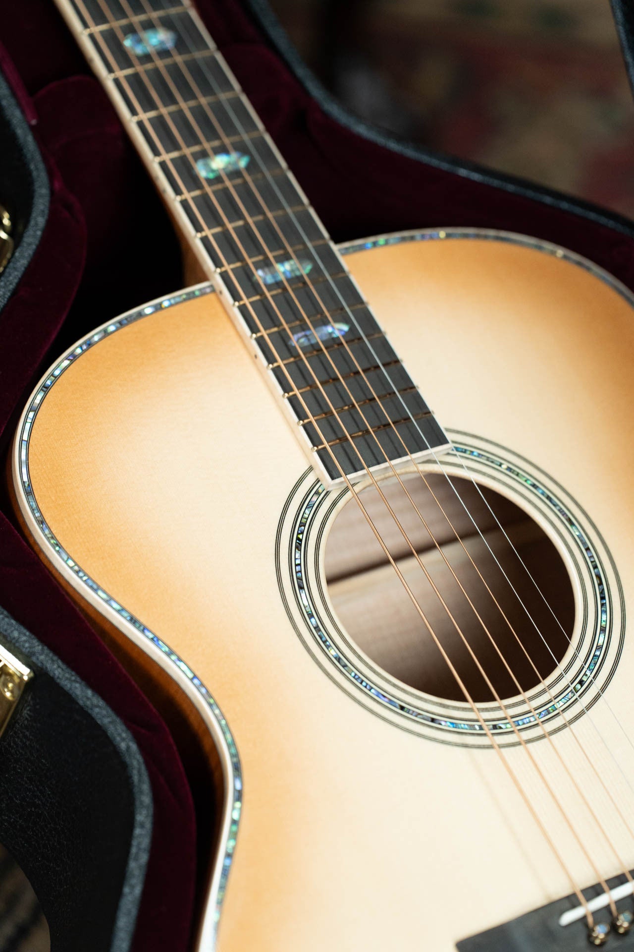 Custom Shop Martin European Spruce/Flamed Maple Grand Performance Toasted Burst Finish Acoustic Guitar #3510