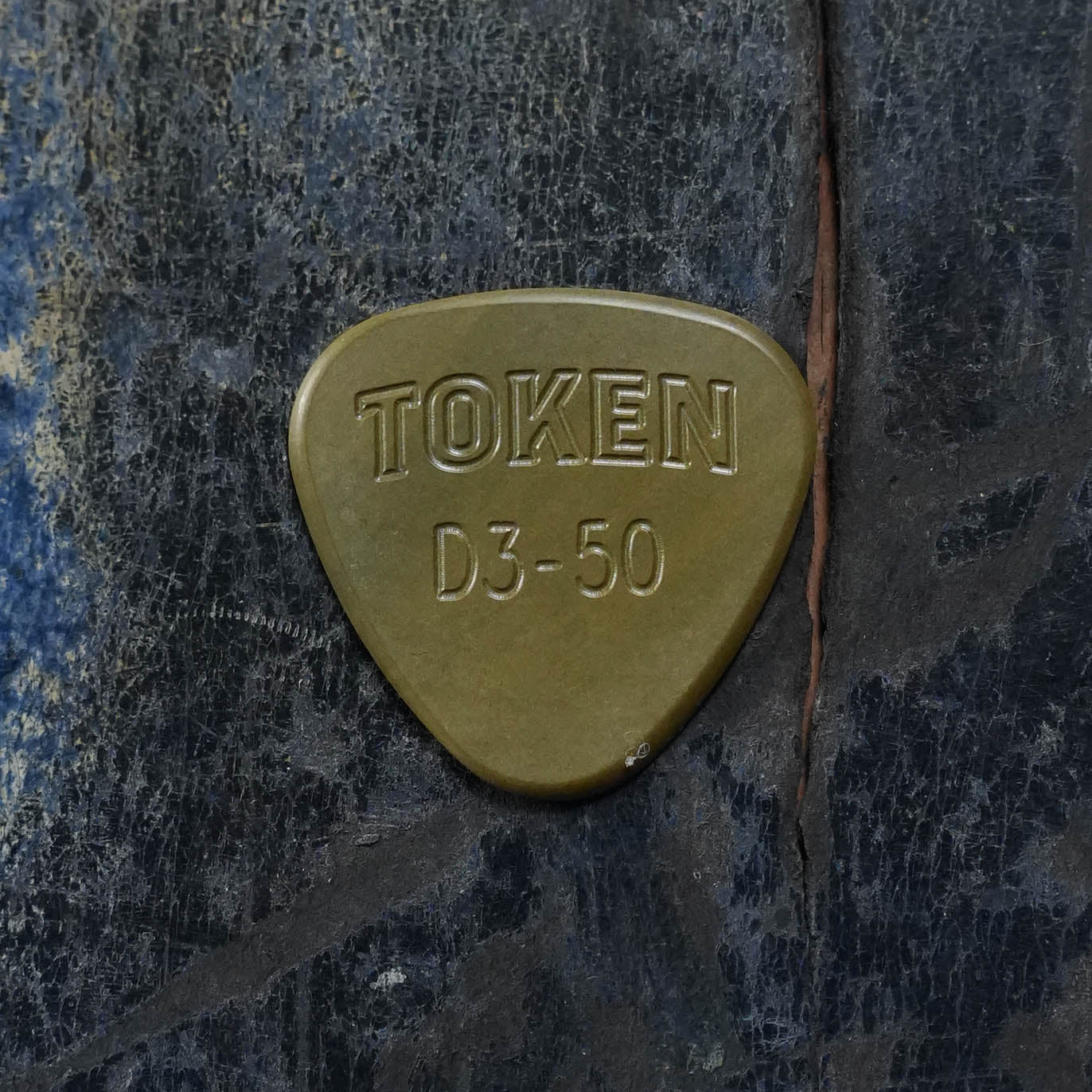 Token D3-50 GREEN Flatpick - All Round 1.27mm