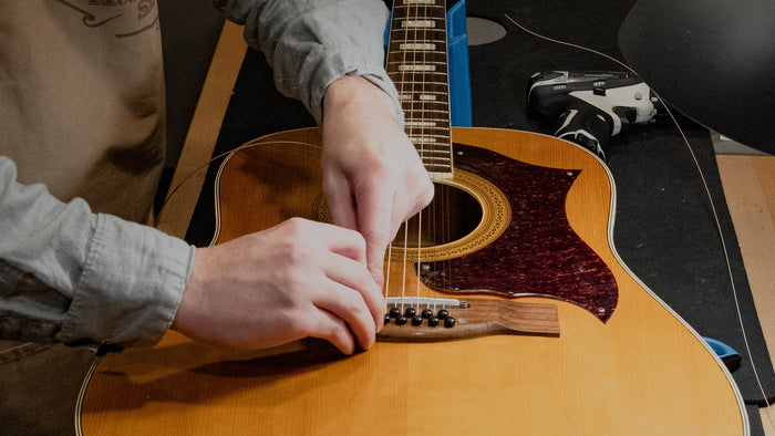Professional guitar setup at The Acoustic Shoppe