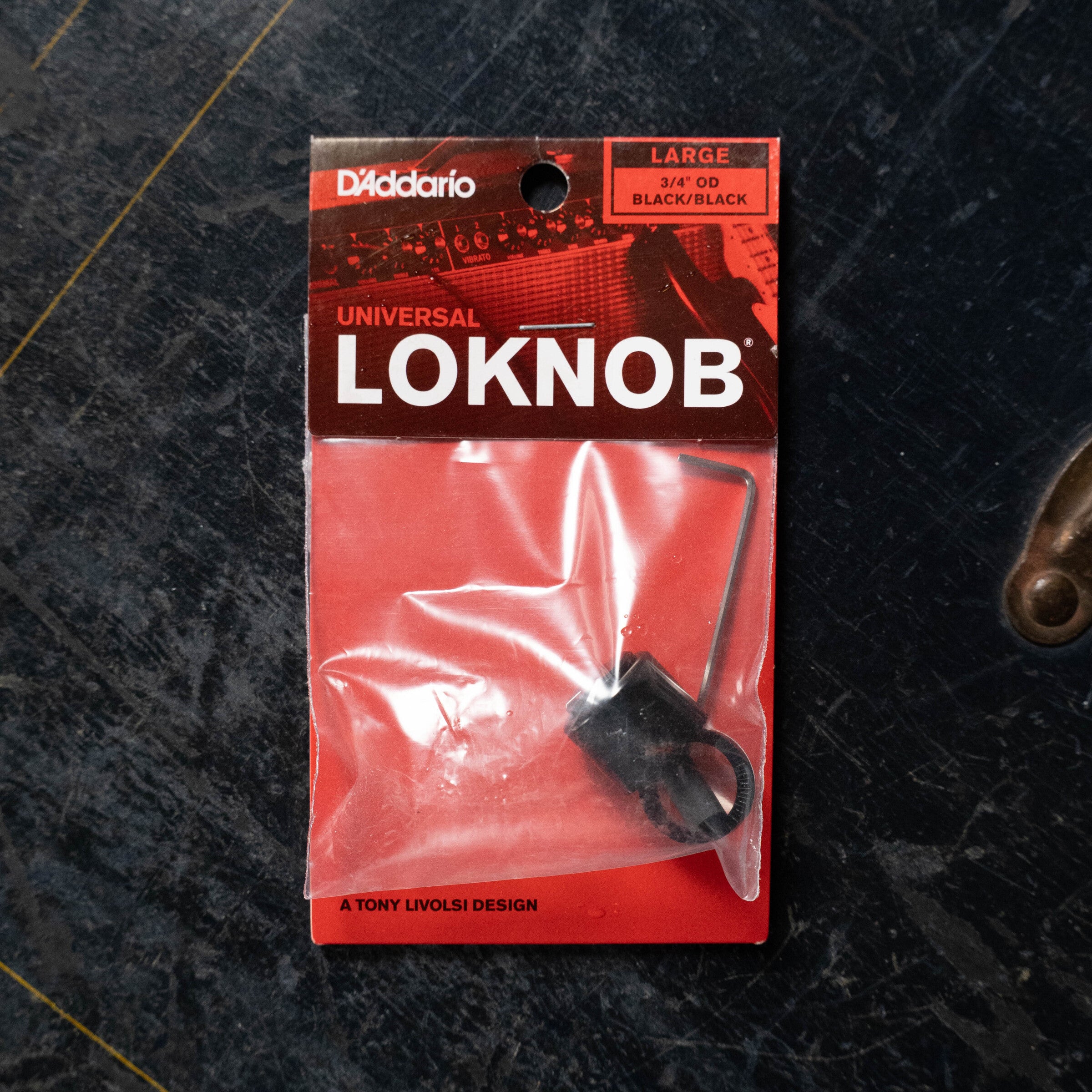 D'Addario Loknob Pro (Large Black Metal Knob)