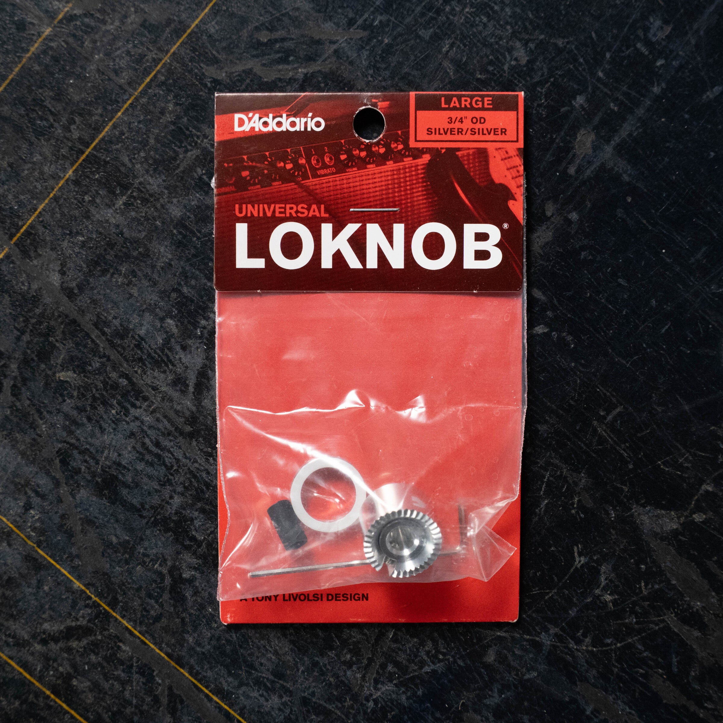 D'Addario Loknob Pro (Large Silver Metal Knob)