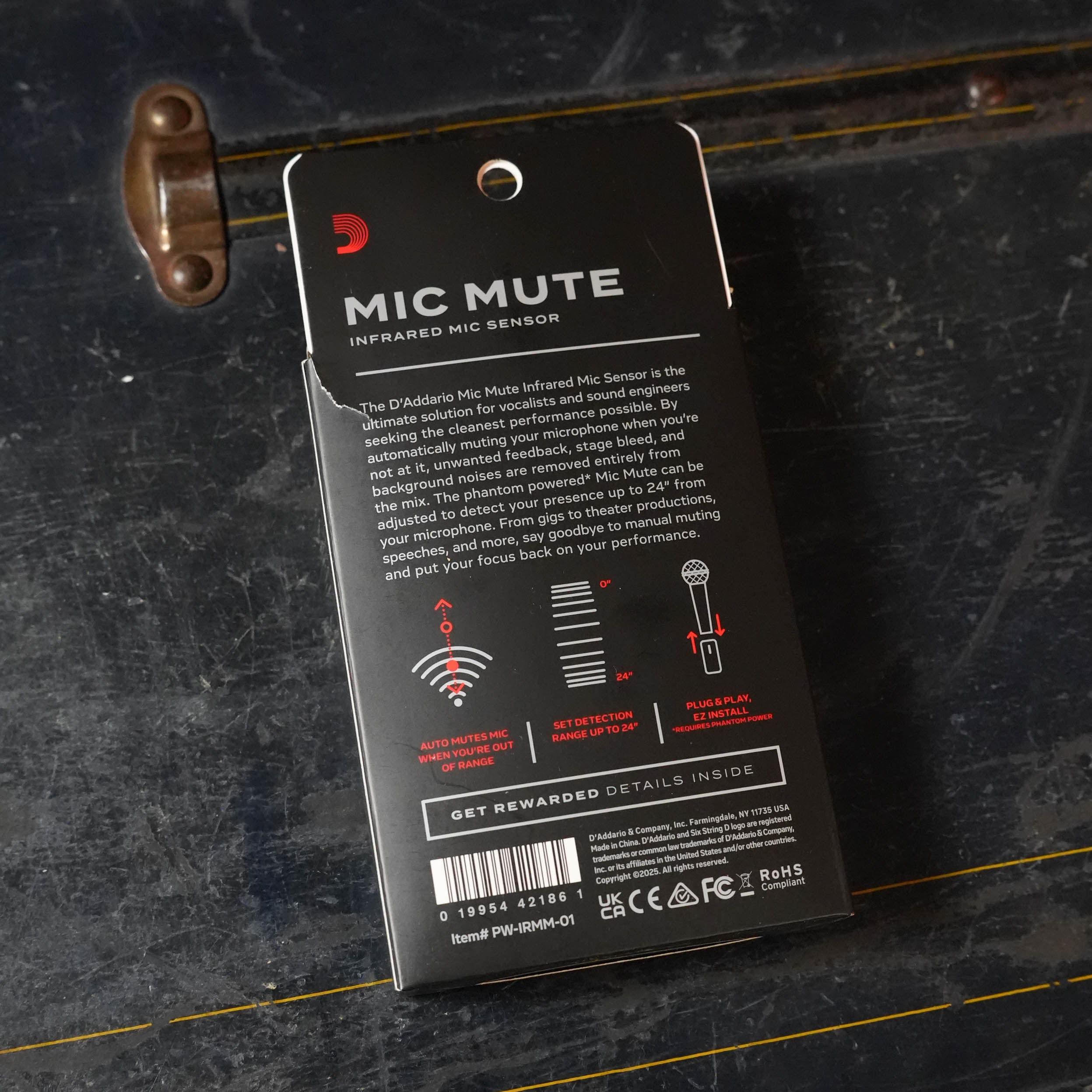 D'Addario Ir Mic Mute