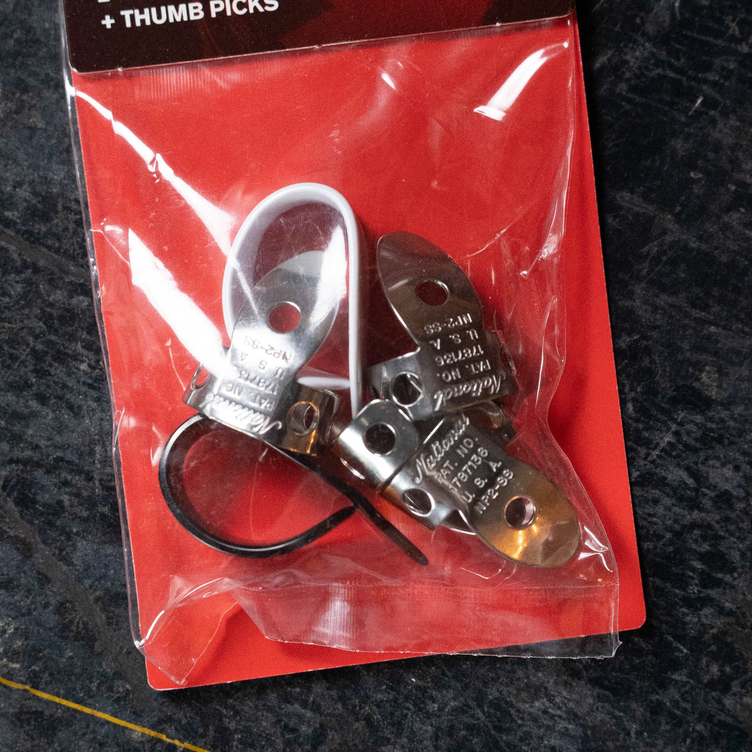 D'Addario National Stainless Steel Finger Pick Bundle - 6 pack