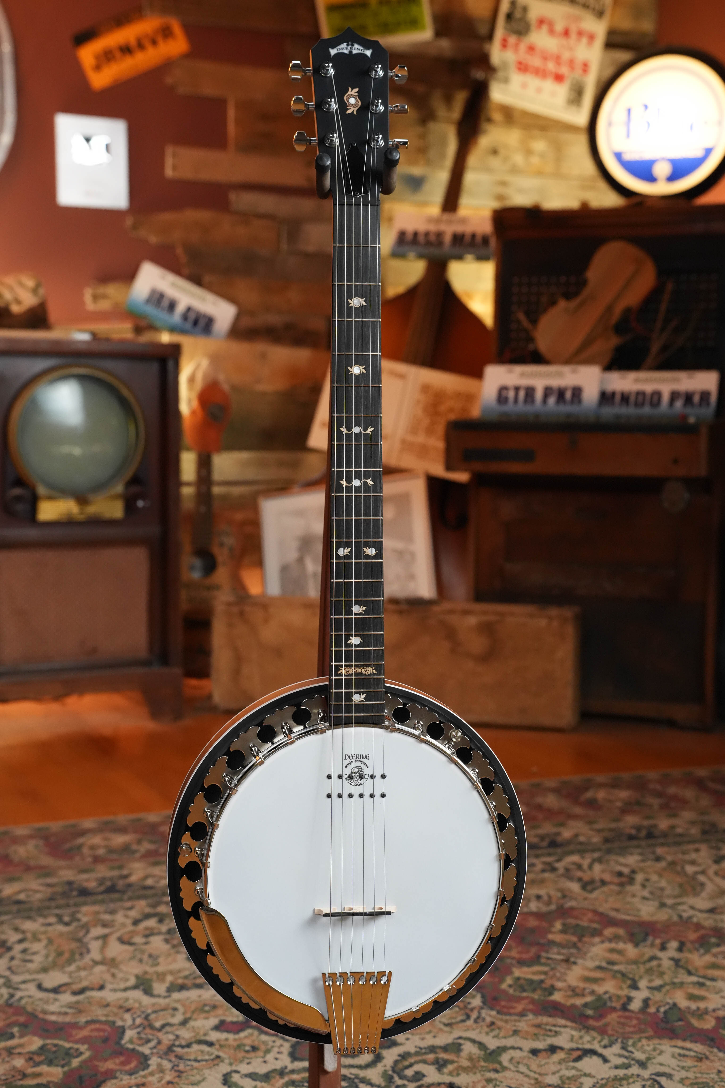 Deering Boston 6 String Banjo W/ Kavanjo Pickup #BE21