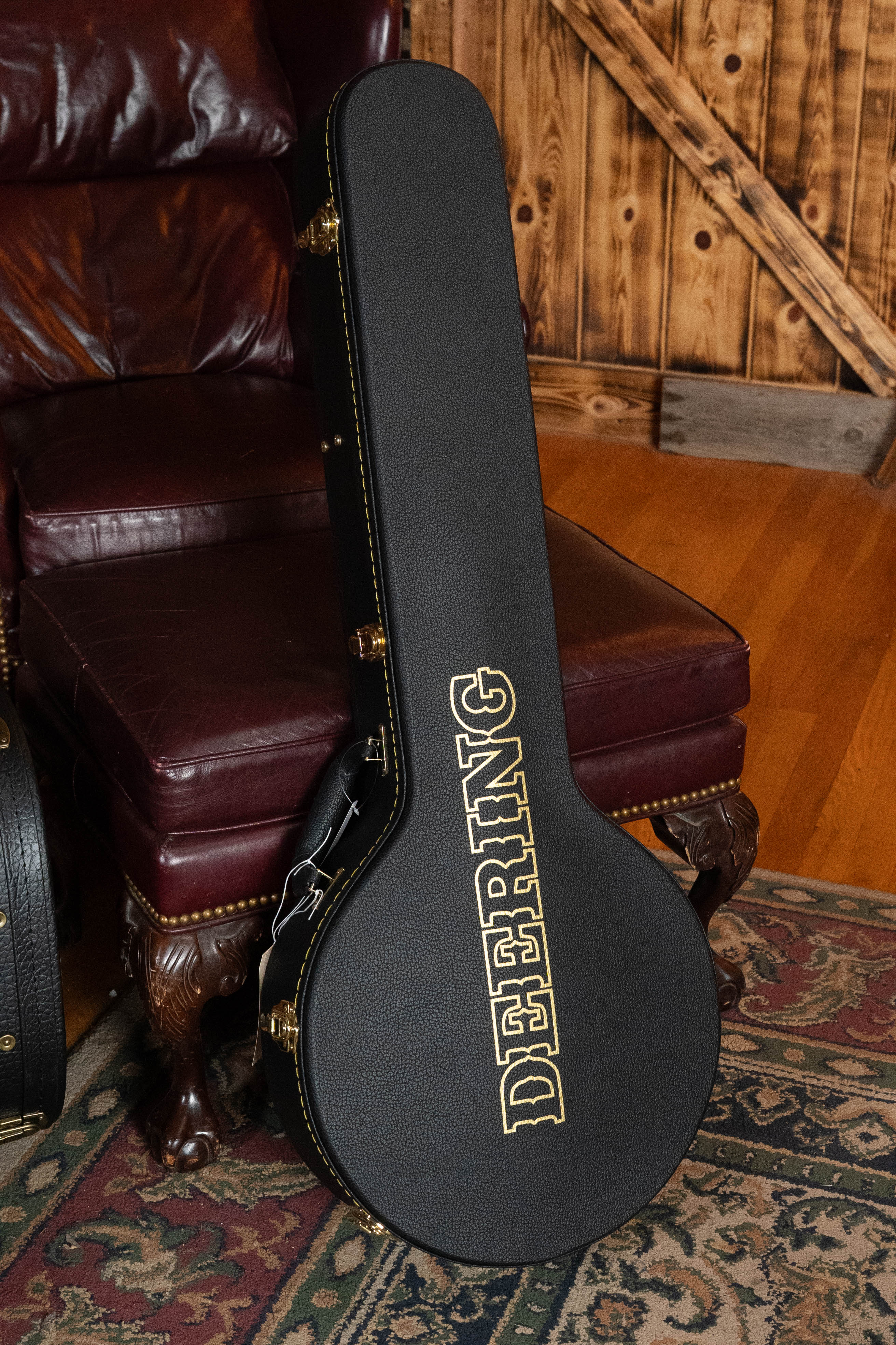 Deering Calico 5 String Curly Maple Resonator Banjo w/Spikes Installed #BC03