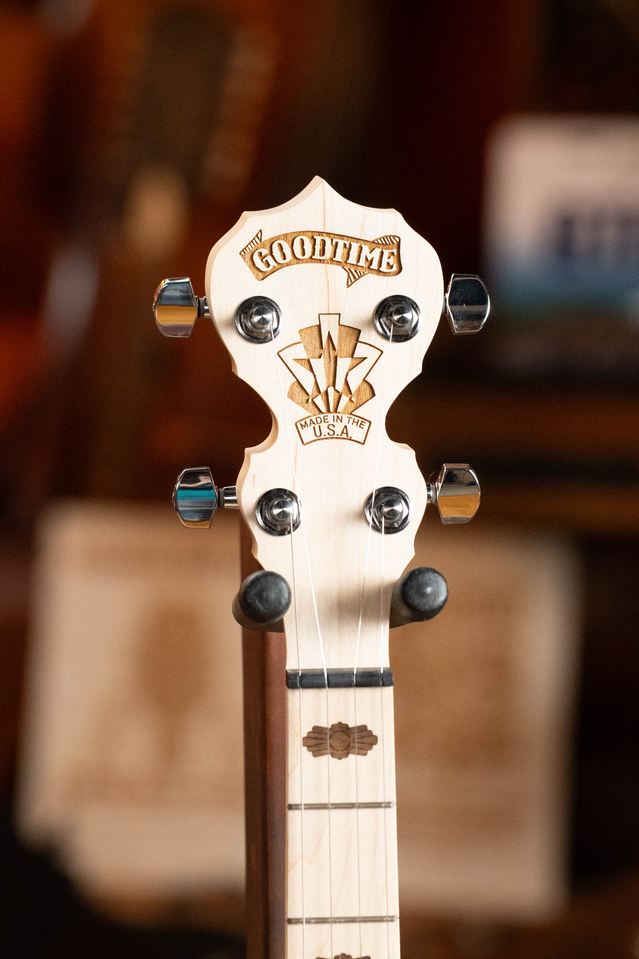 Deering Goodtime 5 String Open Back Banjo w/Spikes Installed #2514