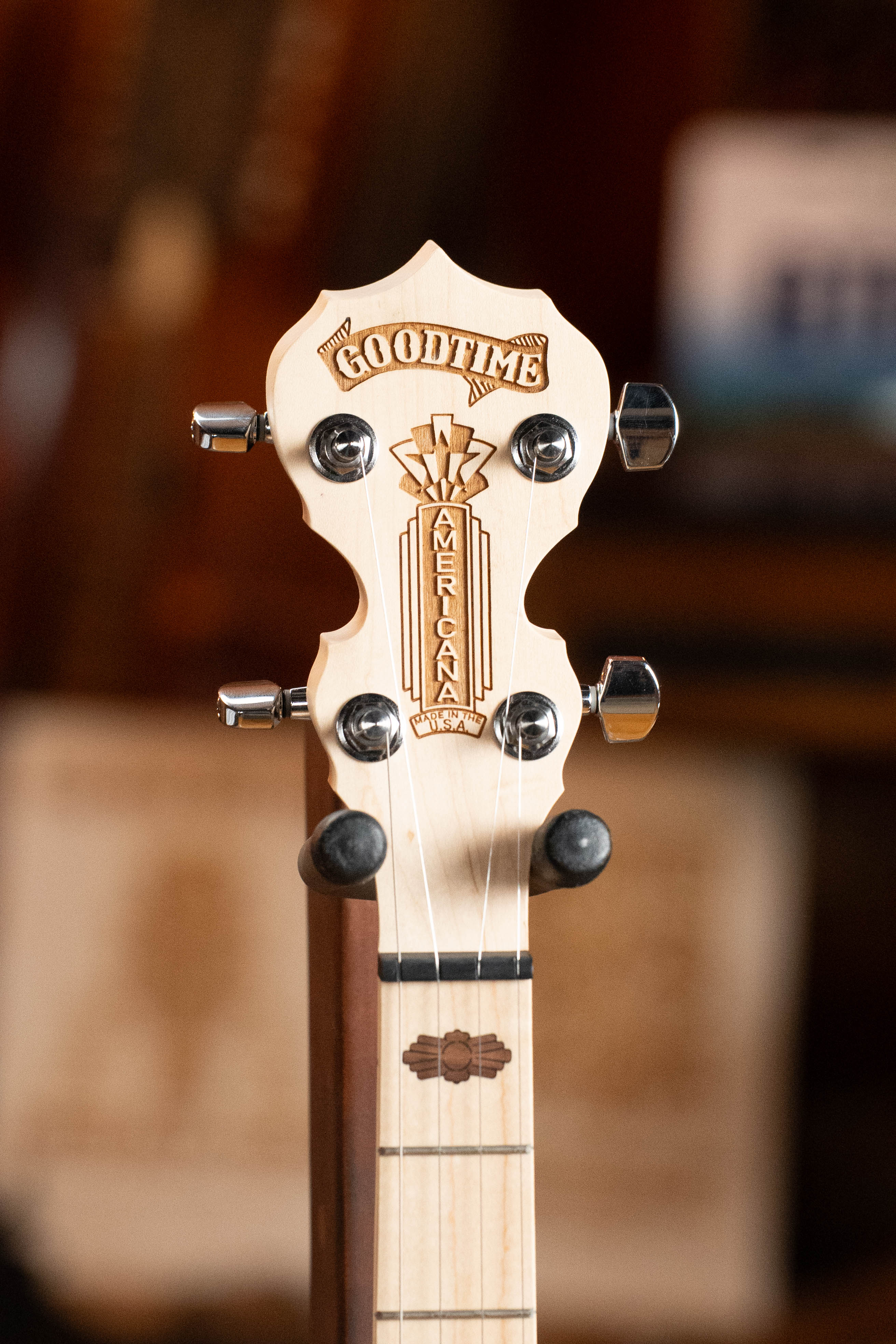 Deering Goodtime Americana 5-String Open Back Banjo w/Scooped Neck and Spikes Installed #3253