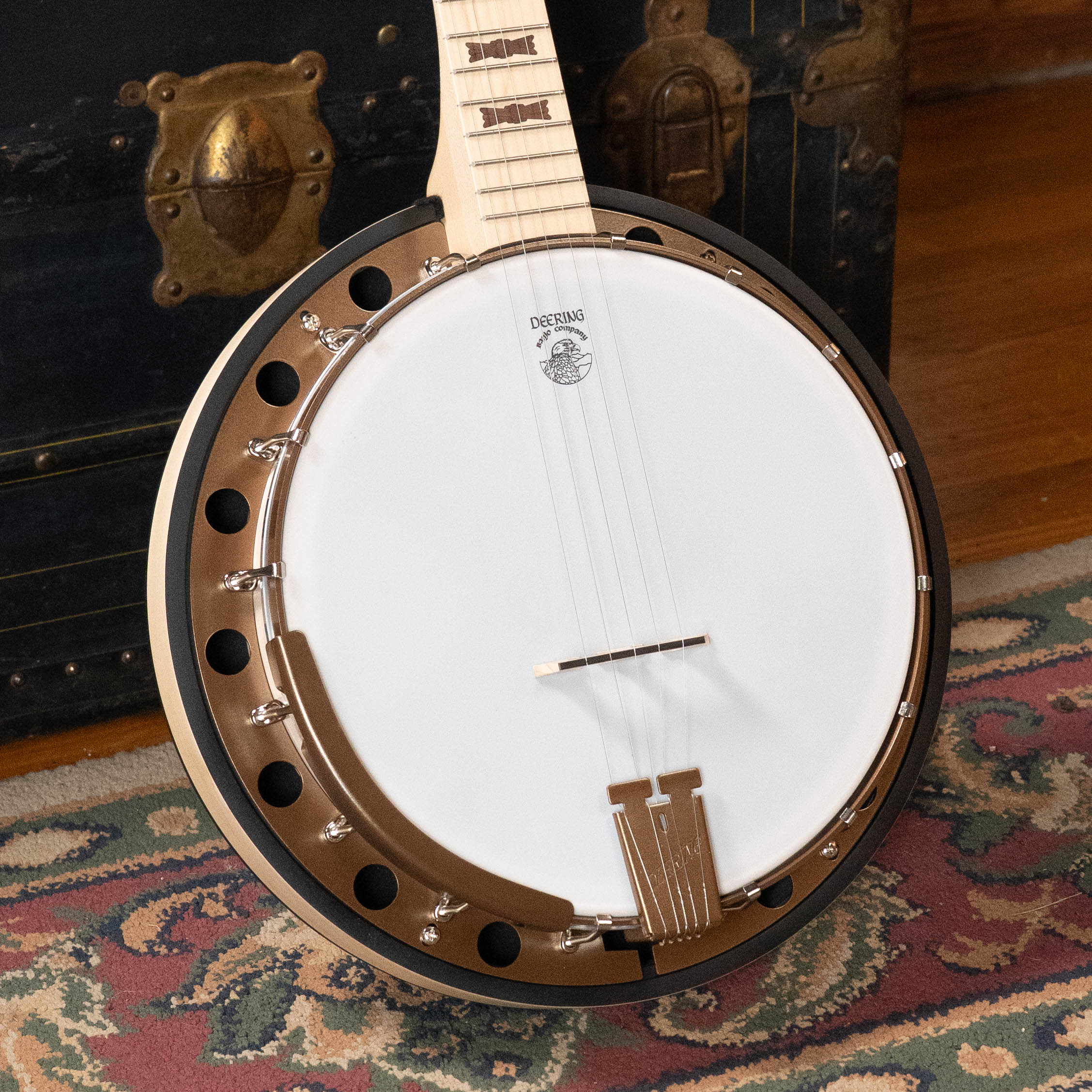Deering Goodtime Two 5 String Resonator Banjo w/Spikes Installed #2515