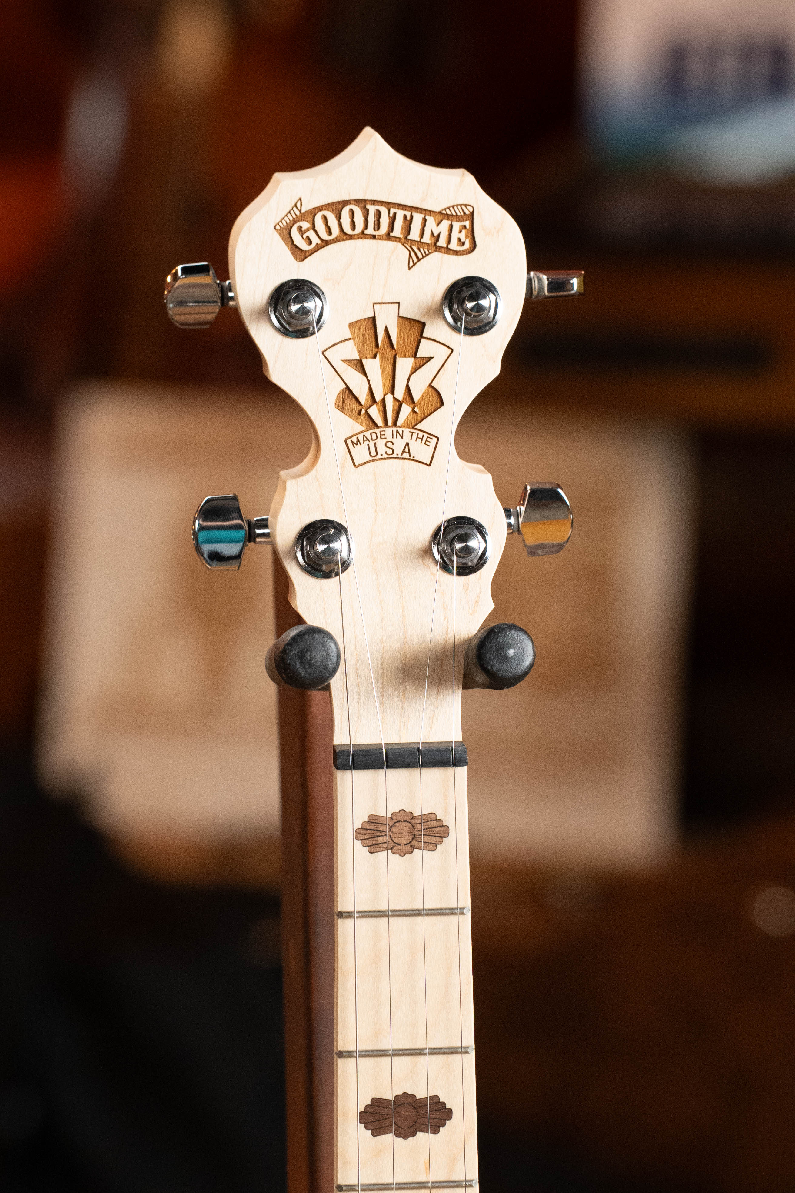 Deering Goodtime Two 5 String Resonator Banjo w/Spikes Installed #2515