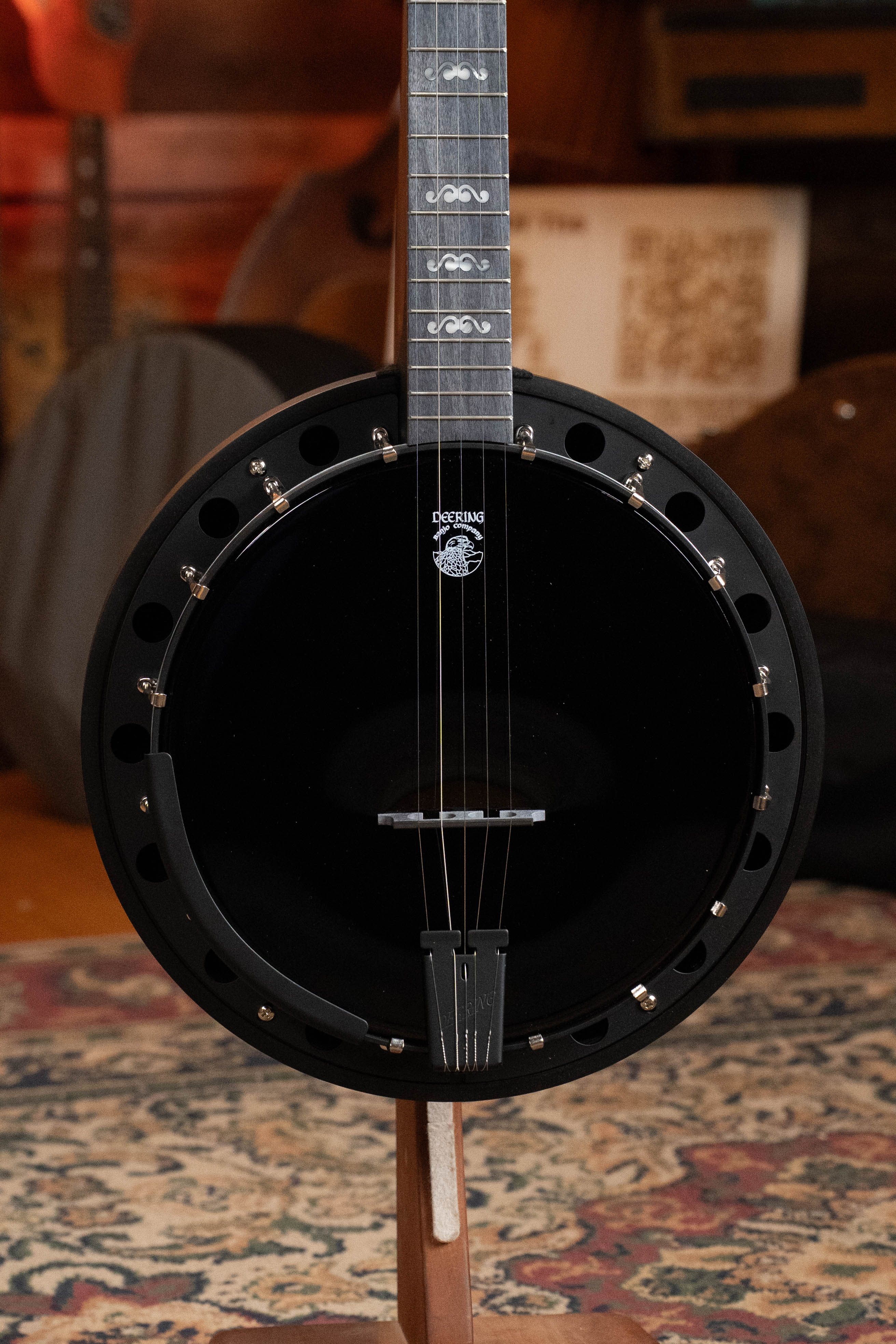 Deering Goodtime "BlackGrass" 5-String Banjo w/Resonator & Spikes Installed #4252
