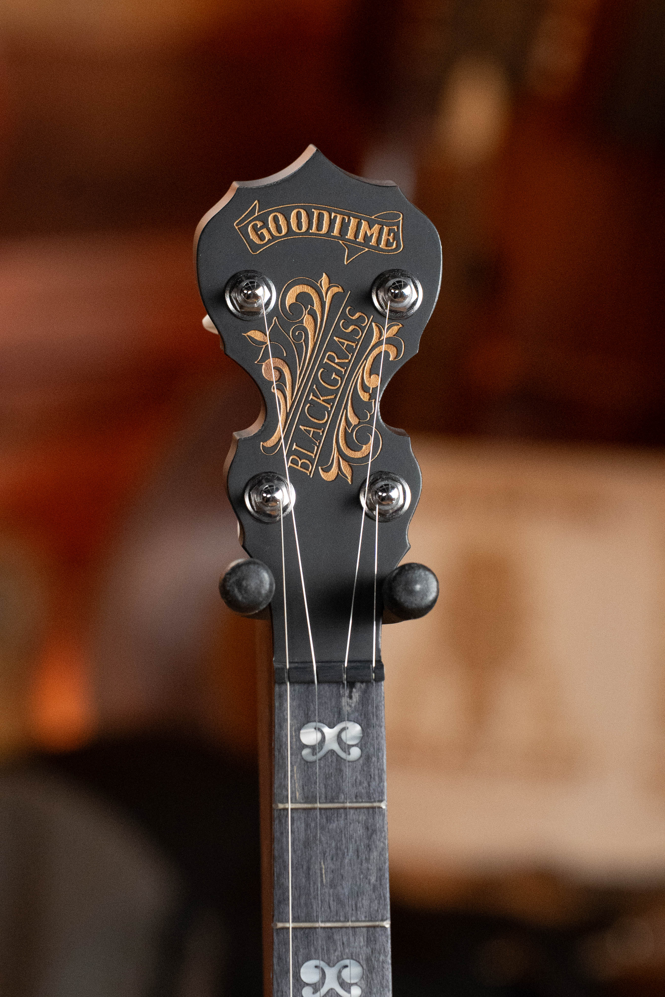 Deering Goodtime "BlackGrass" 5-String Banjo w/Resonator & Spikes Installed #4252