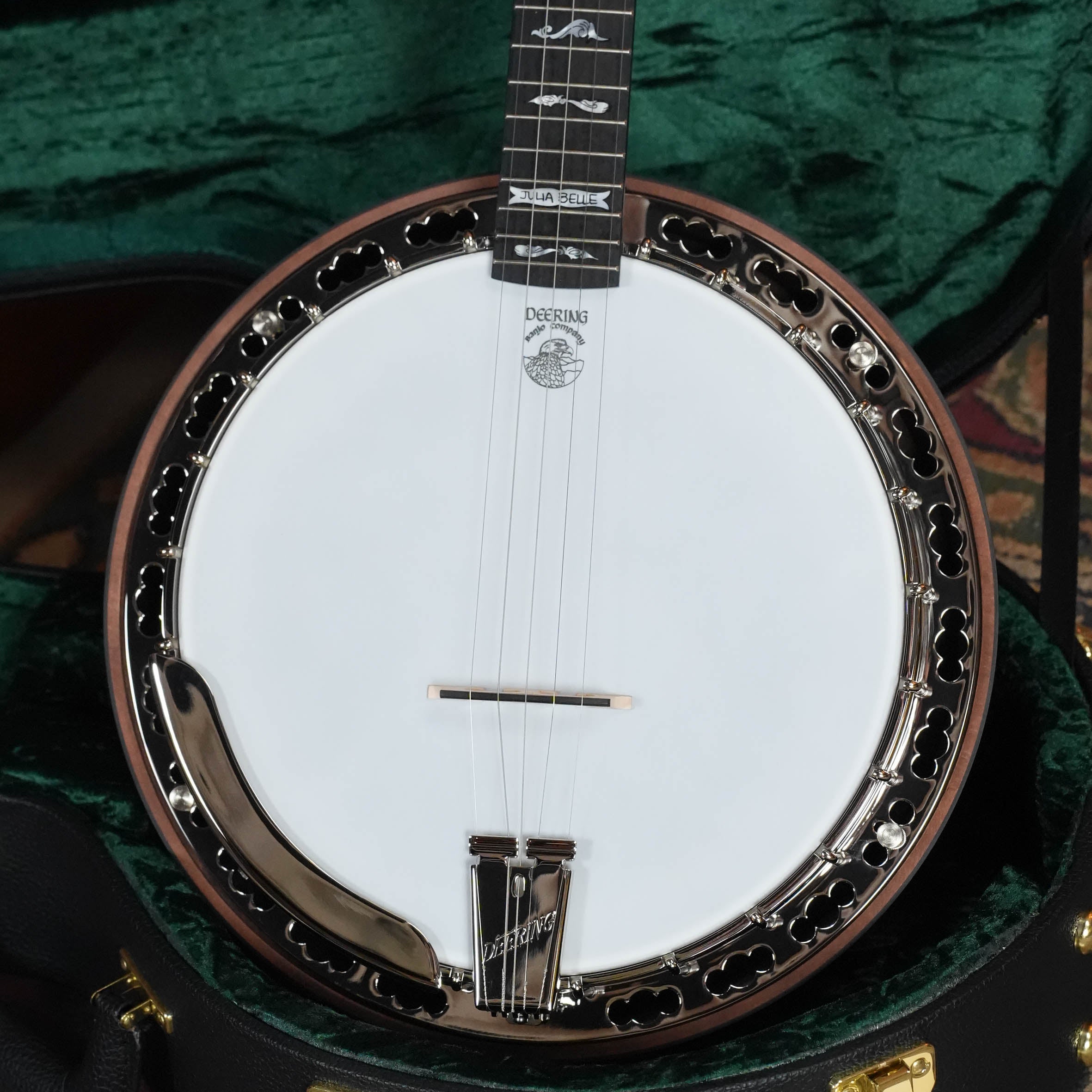 Deering Julia Belle 5 String Resonator Banjo w/Spikes Installed #0067