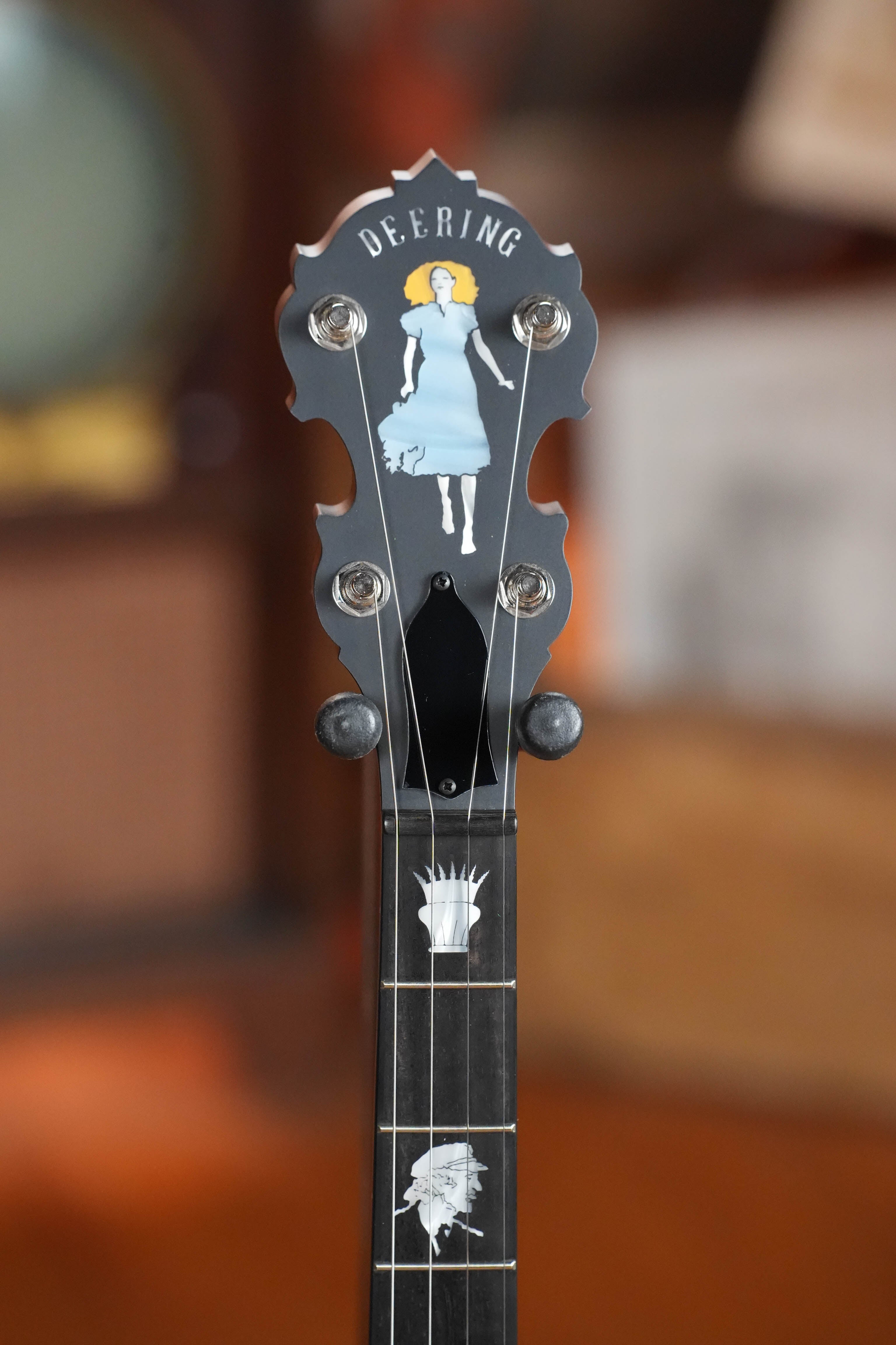 Deering Julia Belle 5 String Resonator Banjo w/Spikes Installed #0067