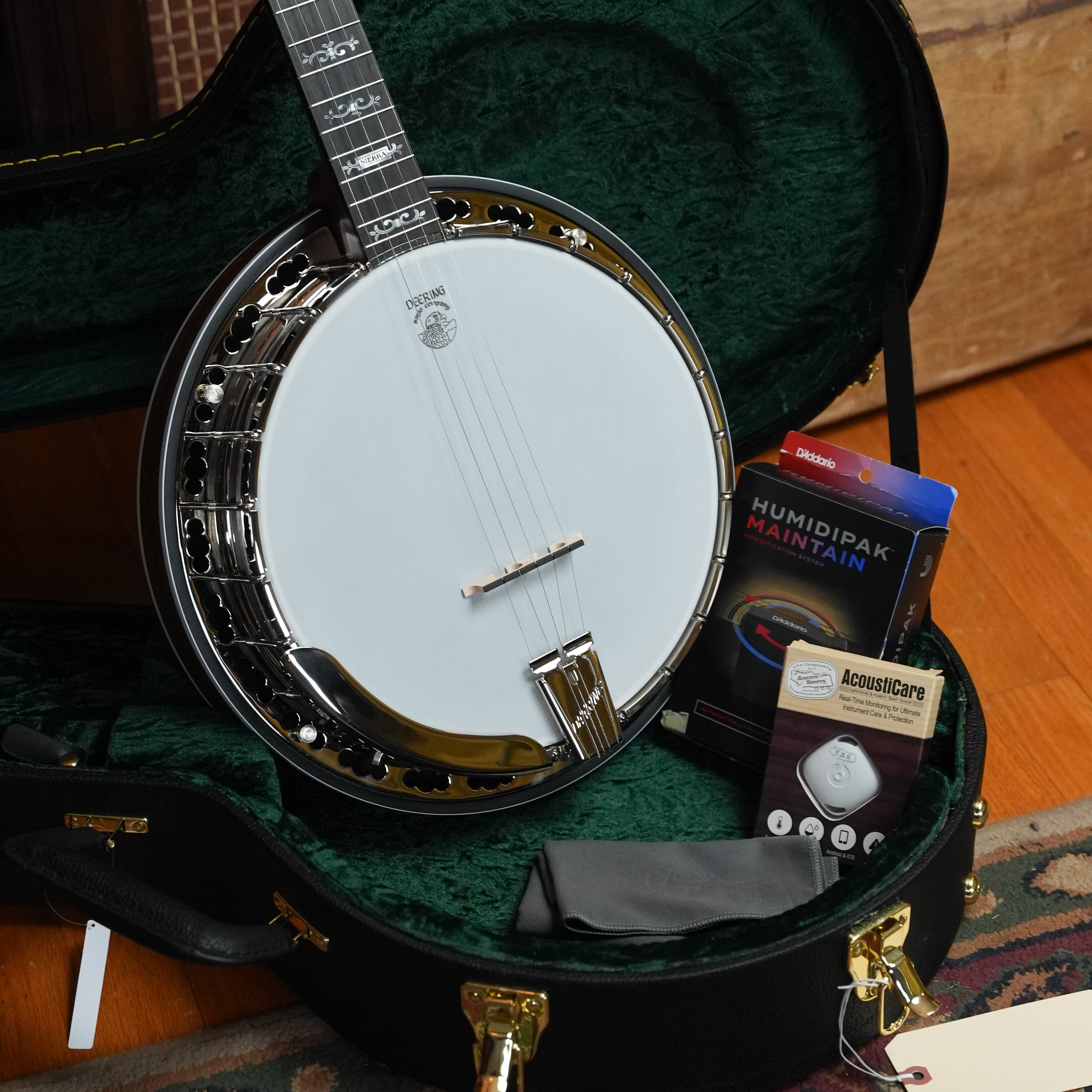 Deering Sierra 5 String Mahogany Resonator Banjo #BG94