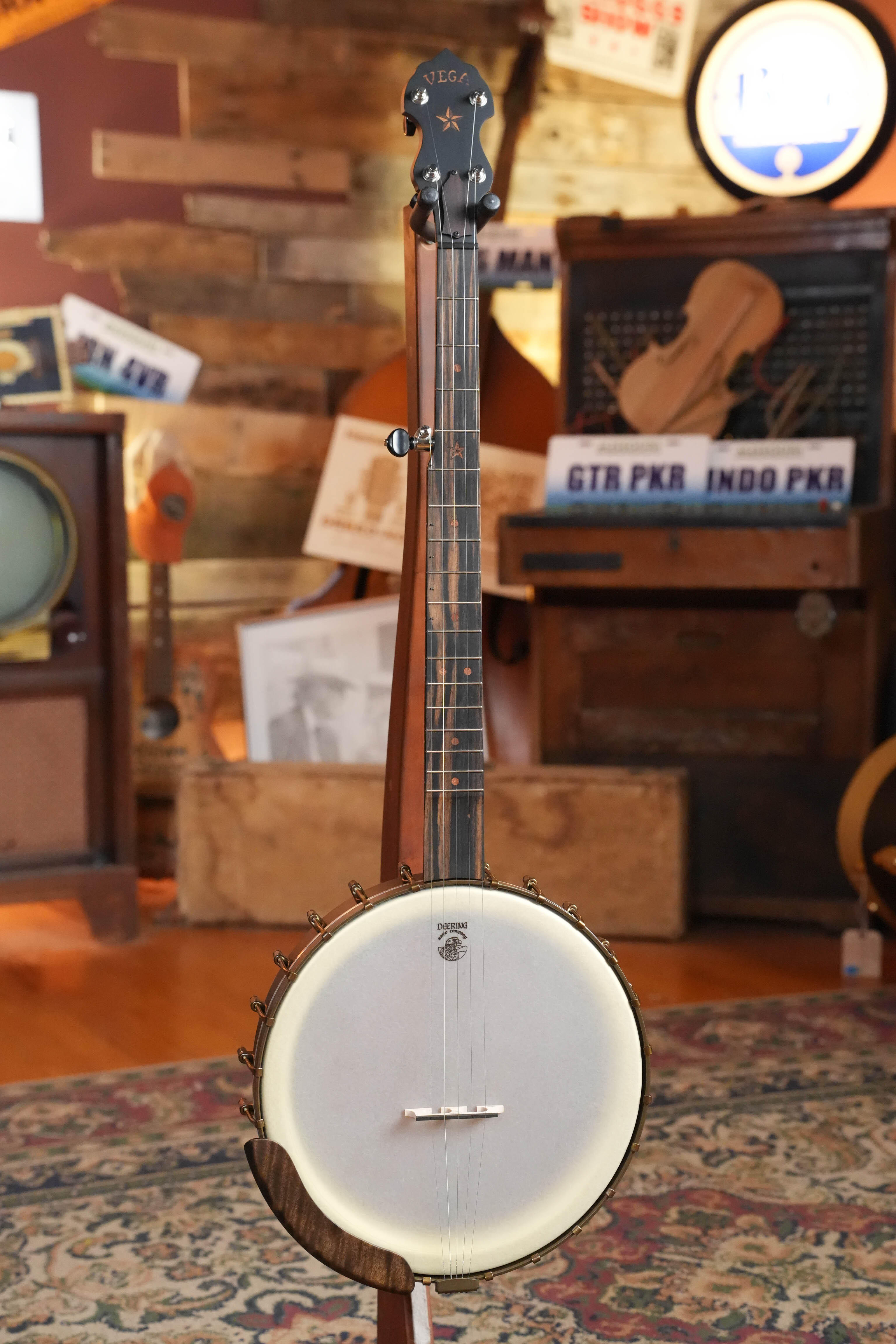 Deering Vega Vintage Star 5-String Openback Banjo w/Spikes #BE00