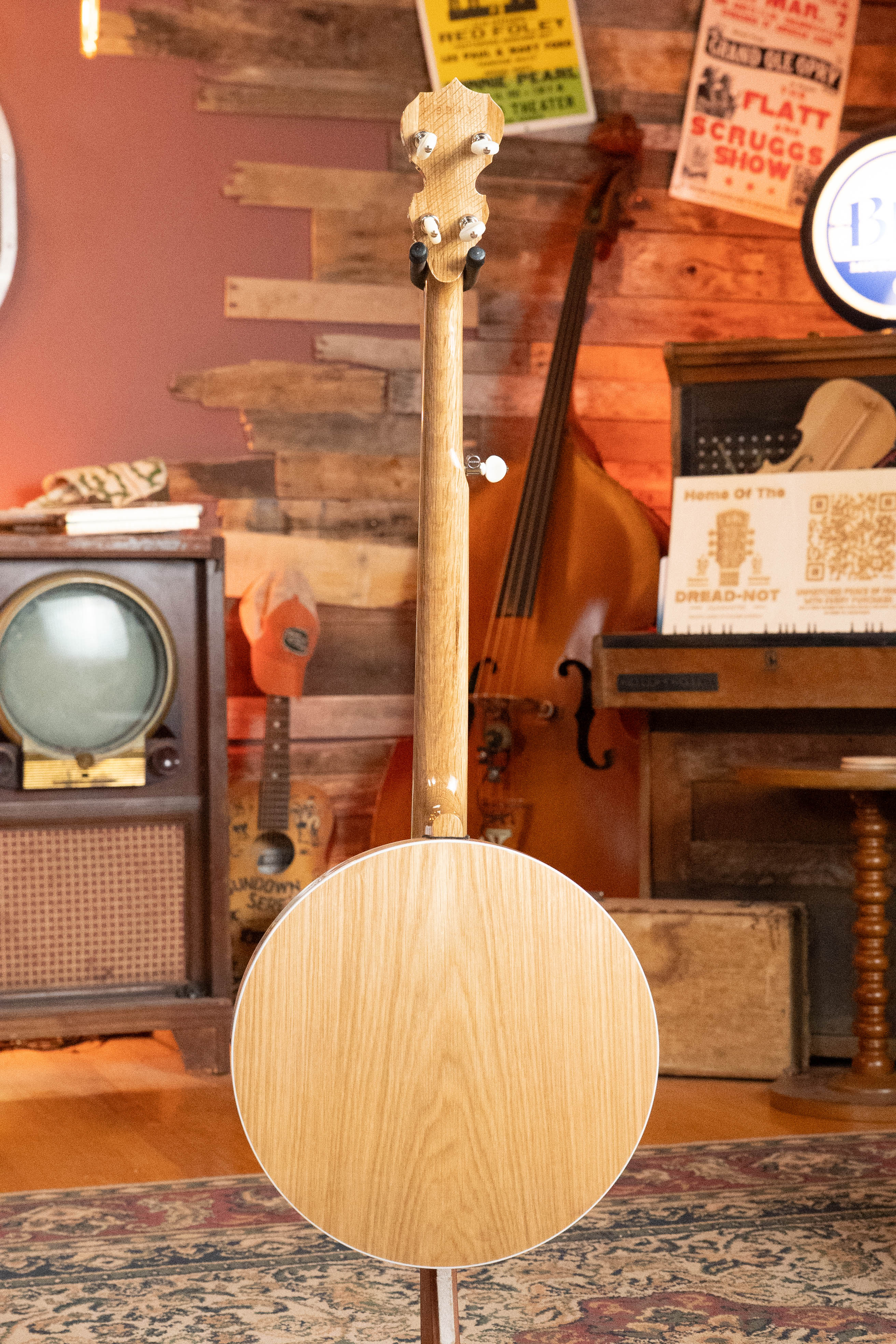 Deering White Lotus 5-String Resonator Banjo w/Spikes Installed #BB44