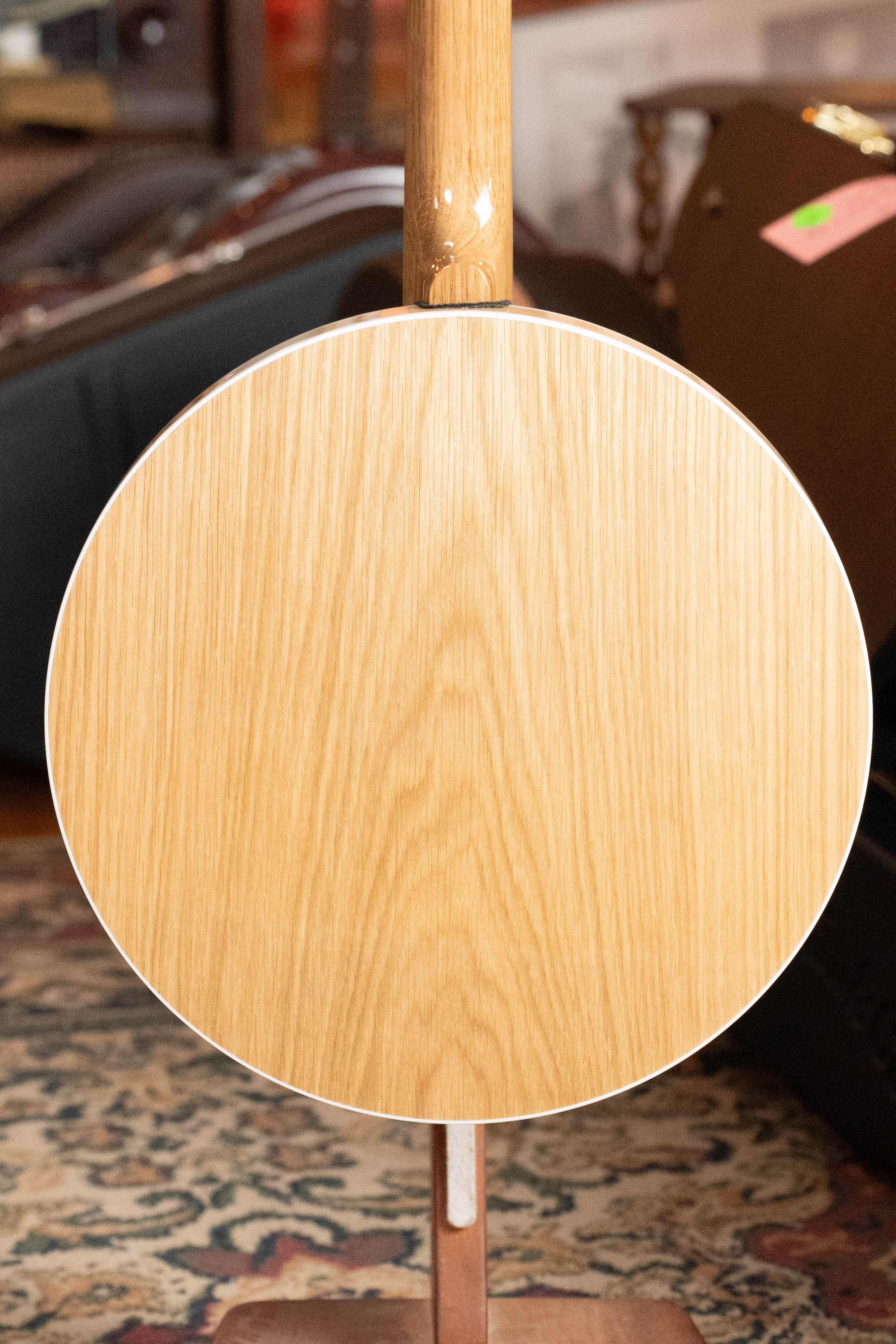 Deering White Lotus 5-String Resonator Banjo w/Spikes Installed #BB89