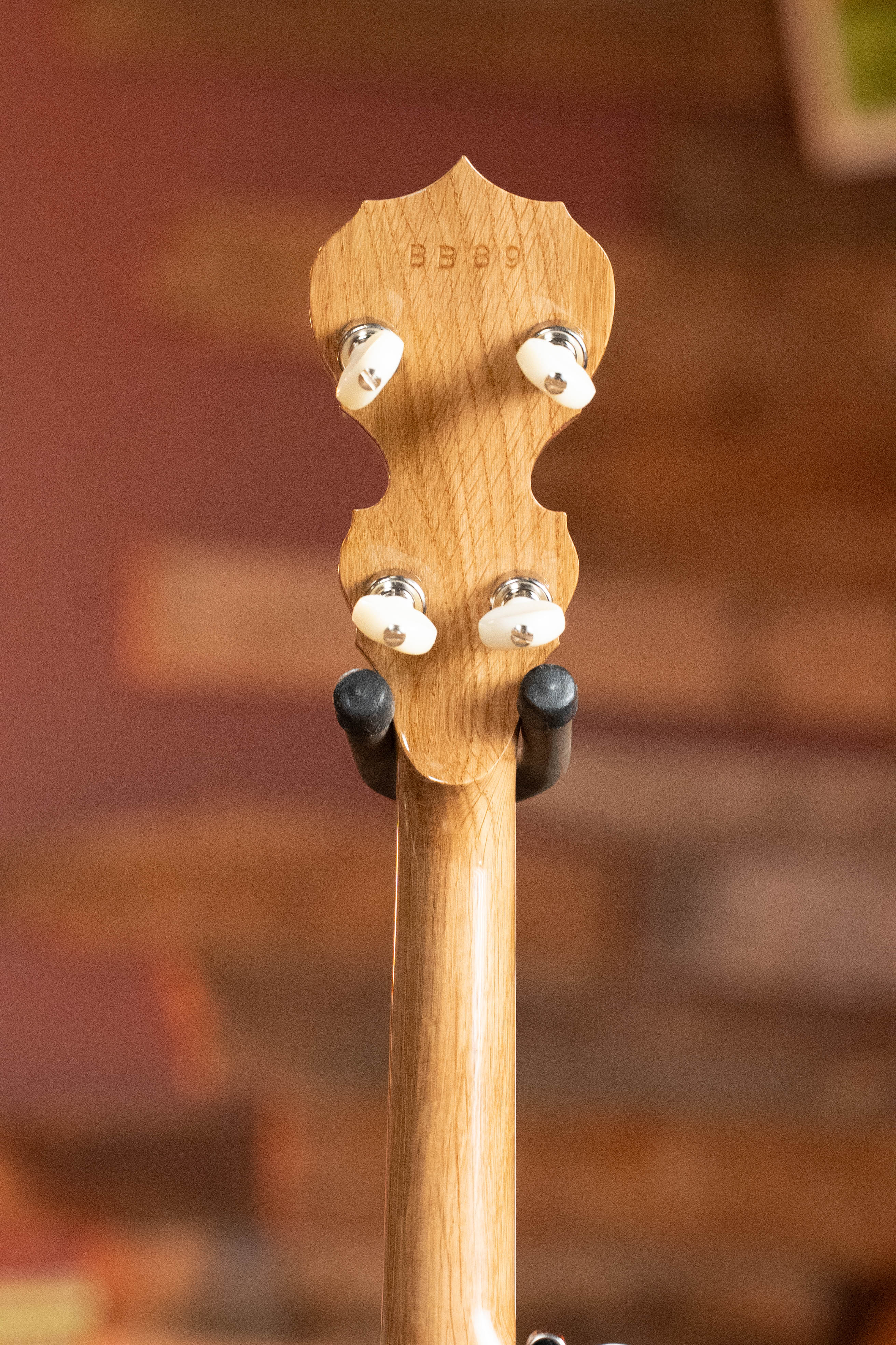 Deering White Lotus 5-String Resonator Banjo w/Spikes Installed #BB89