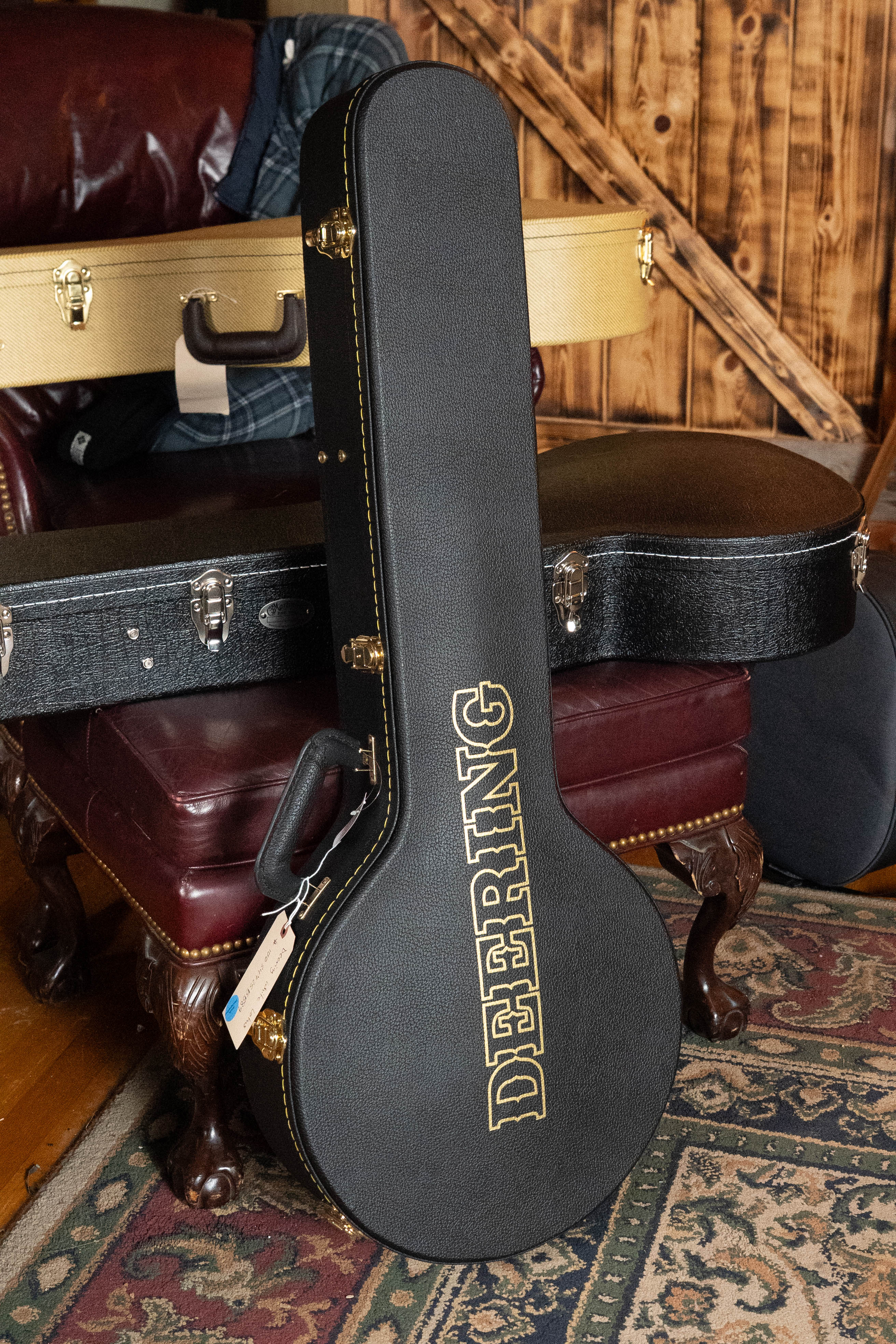 Deering White Lotus 5-String Resonator Banjo w/Spikes Installed #BB89