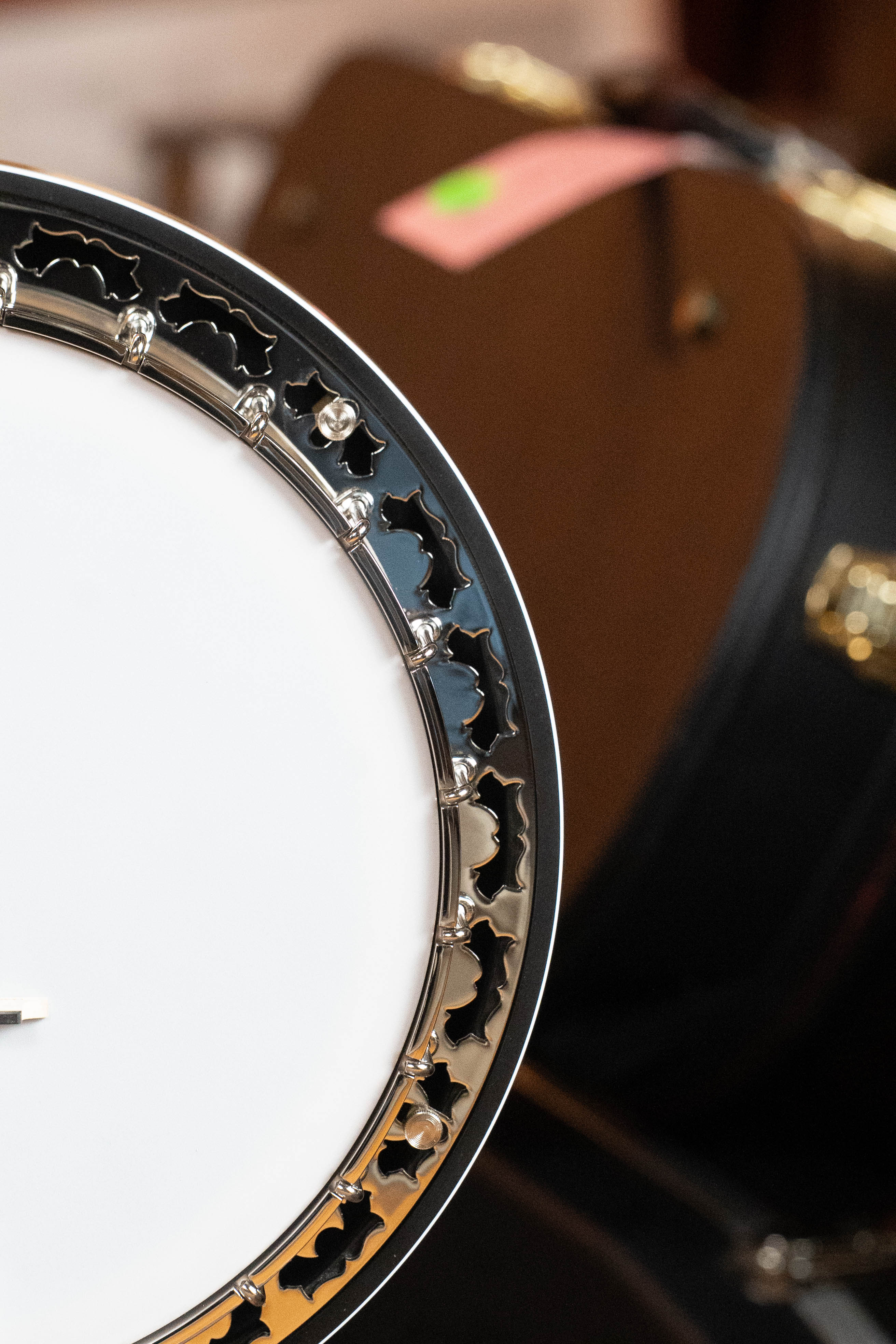 Deering White Lotus 5-String Resonator Banjo w/Spikes Installed #BB89