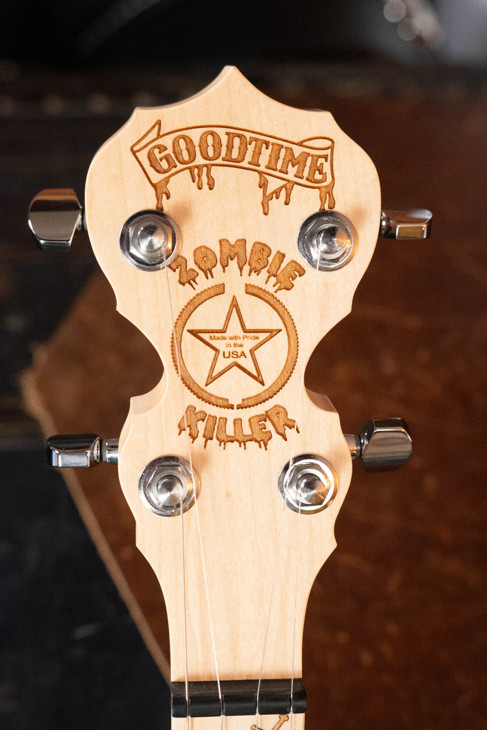 Deering Goodtime Zombie Killer III 5-String Resonator Banjo w/Spikes Installed #4251