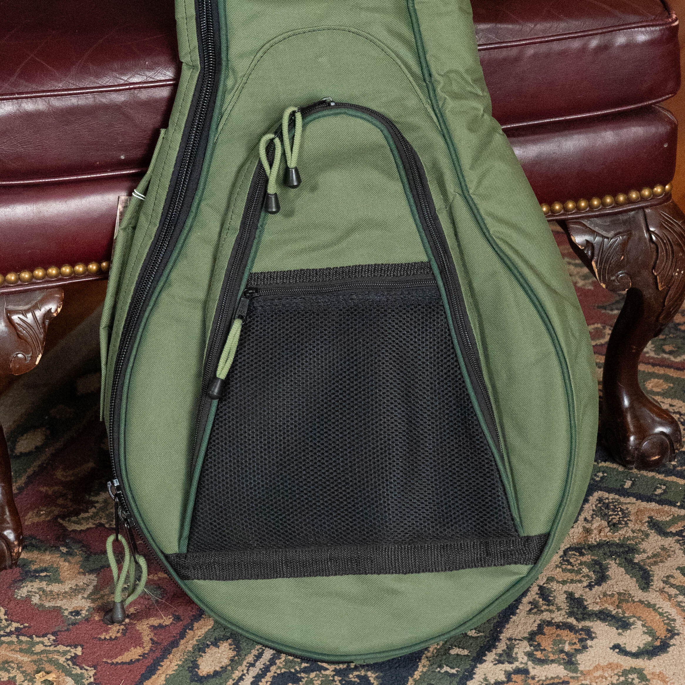 Deering Vintage Eagle Tenor Banjo Gigbag Green