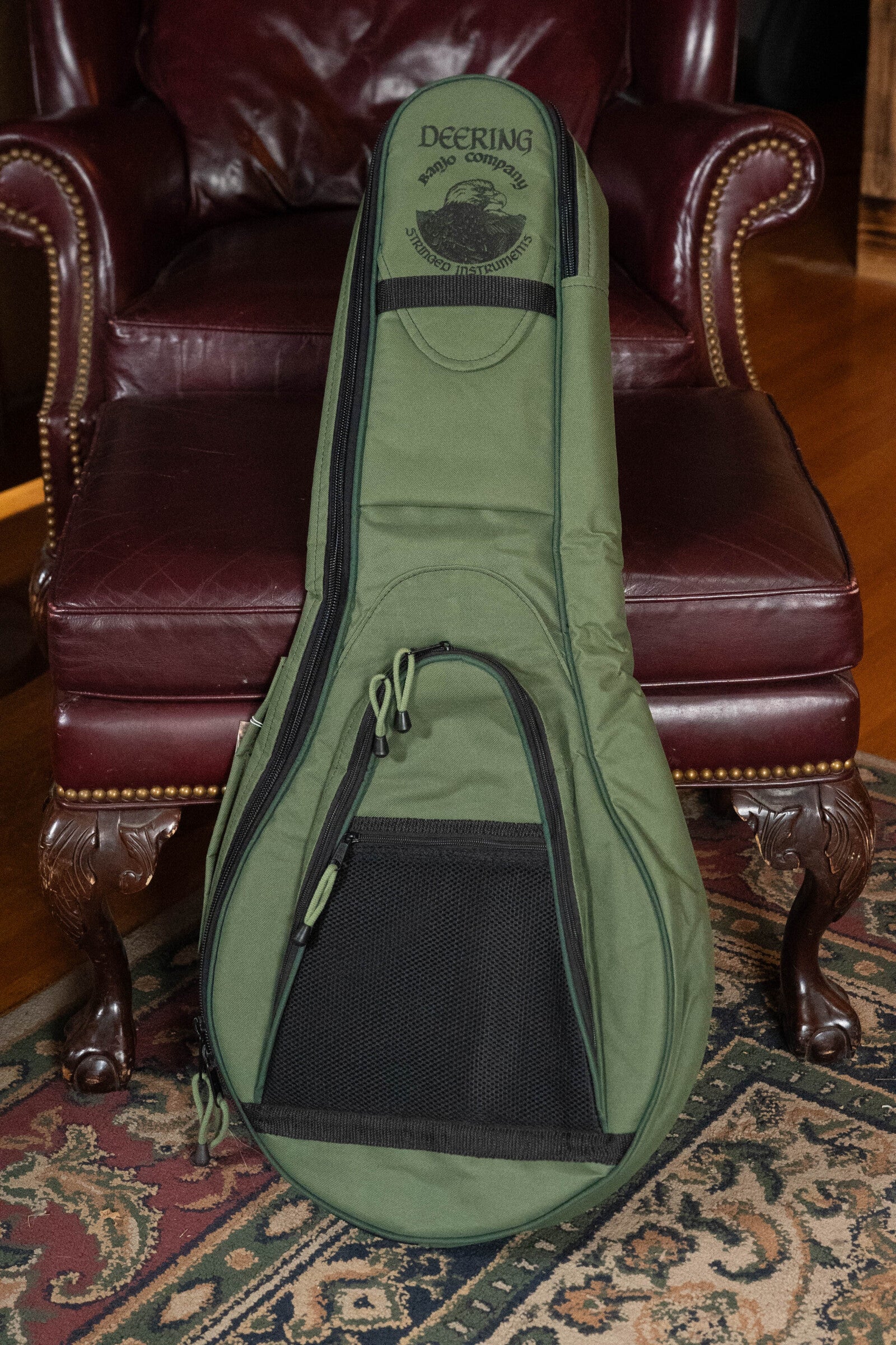 Deering Vintage Eagle Tenor Banjo Gigbag - Green