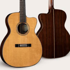 PRE-ORDER DEPOSIT ONLY *New 2026 Launch Model* Bourgeois Downeast Series OMCE Soloist Thermo-Cured Sitka/Rosewood Orchestra Model Cutaway Guitar w/LR Baggs Electronics