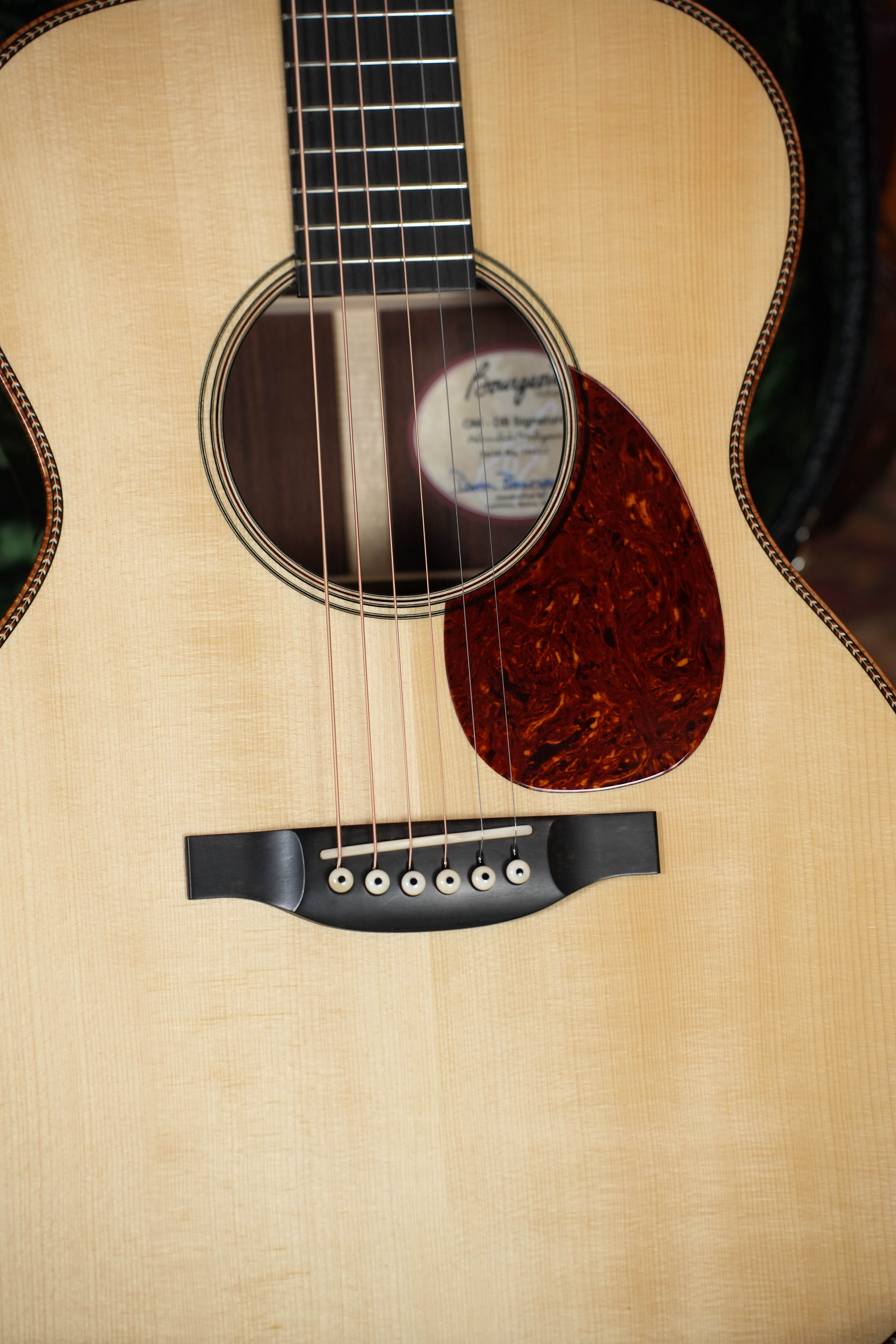 *Dread-Not Certified Used* 2024 Bourgeois Custom Large Soundhole Signature OM Adirondack/Perfect Quarter-Sawn Madagascar Rosewood LSDBS-OM w/ K&K Pickup #0422