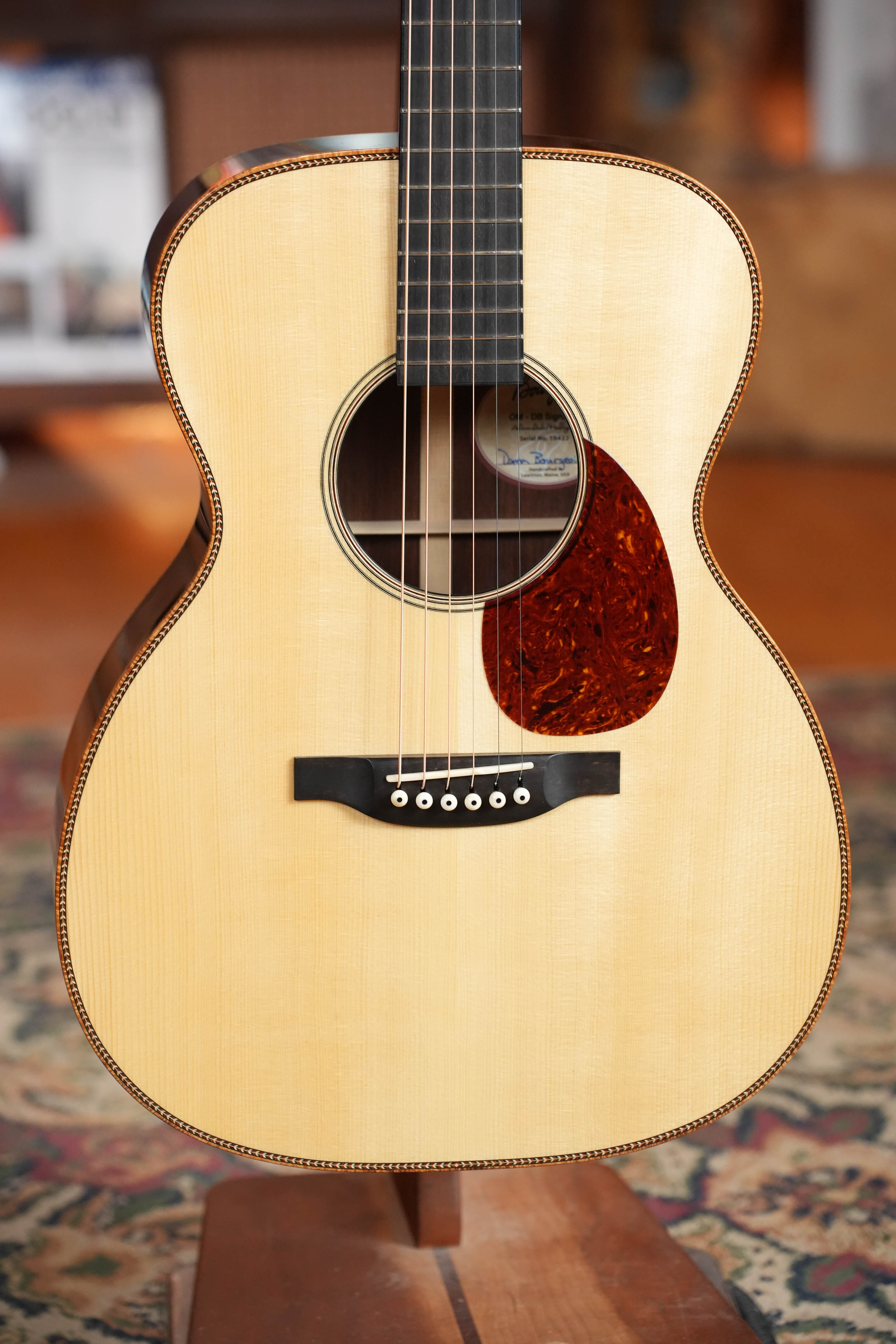 *Dread-Not Certified Used* 2024 Bourgeois Custom Large Soundhole Signature OM Adirondack/Perfect Quarter-Sawn Madagascar Rosewood LSDBS-OM w/ K&K Pickup #0422
