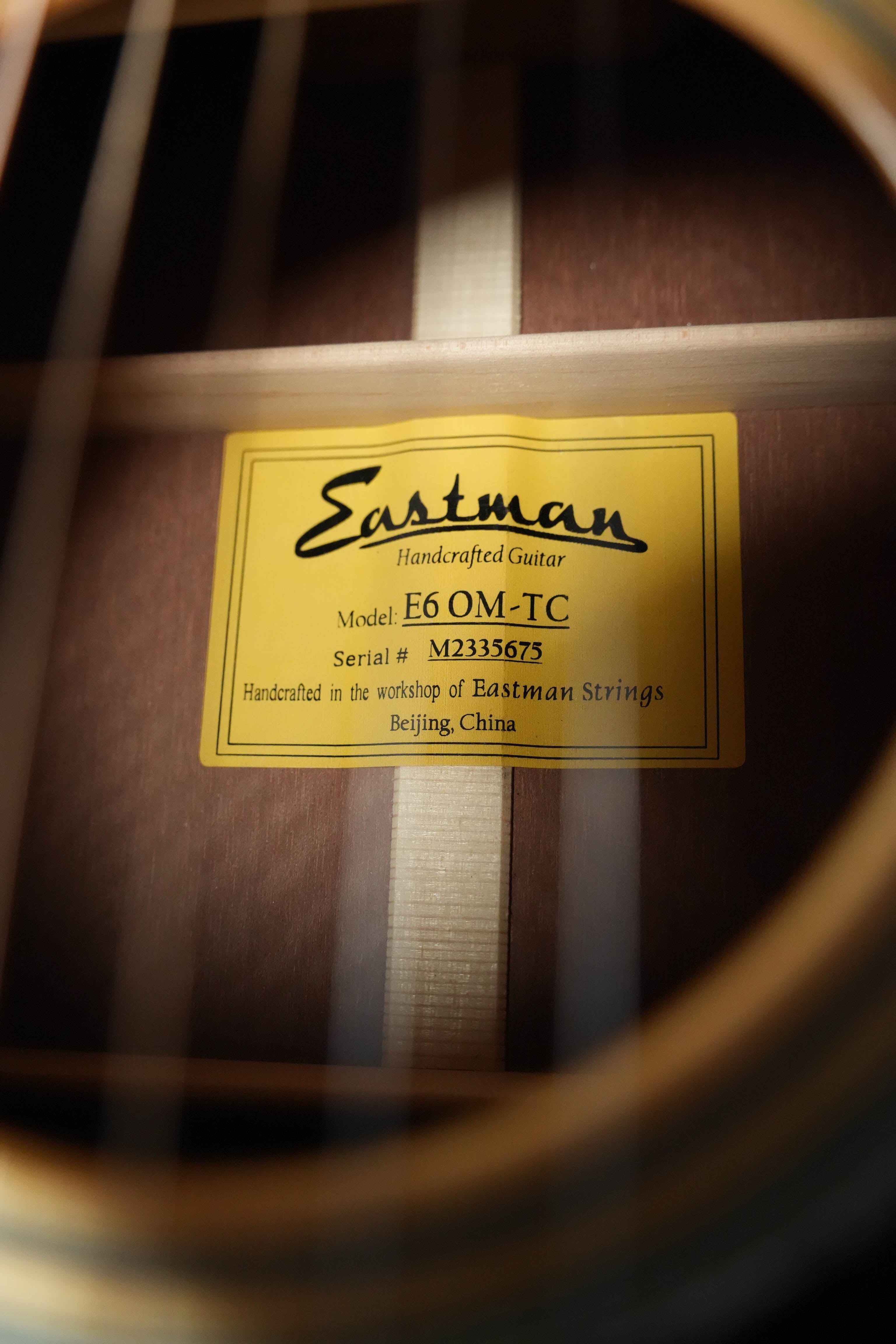 *Dread-Not Certified Used* 2025 Eastman E6OM-TC Thermo-Cured Sitka/Mahogany Orchestra Model w/ K&K Pure Mini #5675