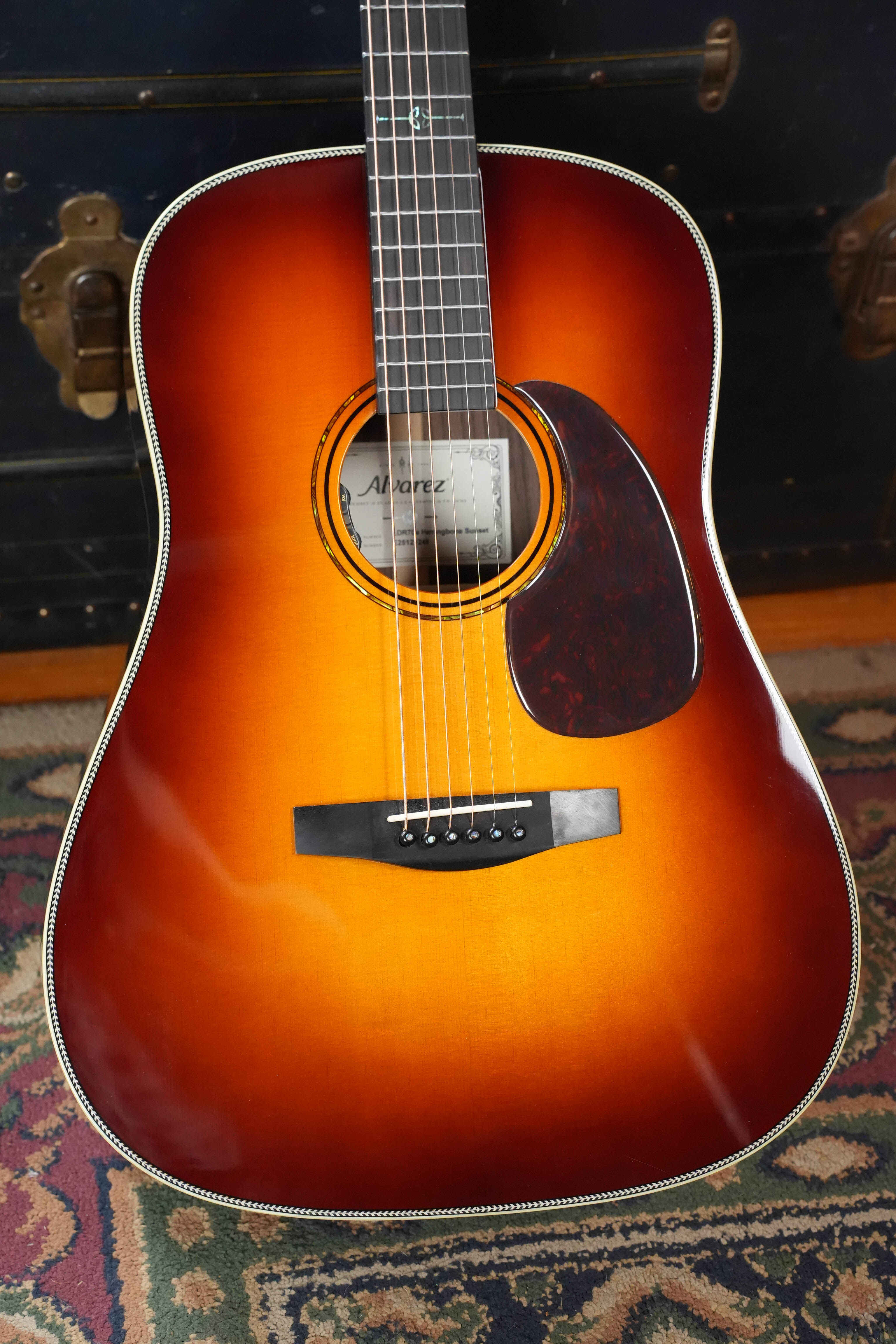 *Dread-Not Certified Used* Alvarez Laureate Series LDR70e Sitka/Rosewood Herringbone Sunset Slope Shoulder Dreadnought Guitar w/LR Baggs Hifi Pickup #1248