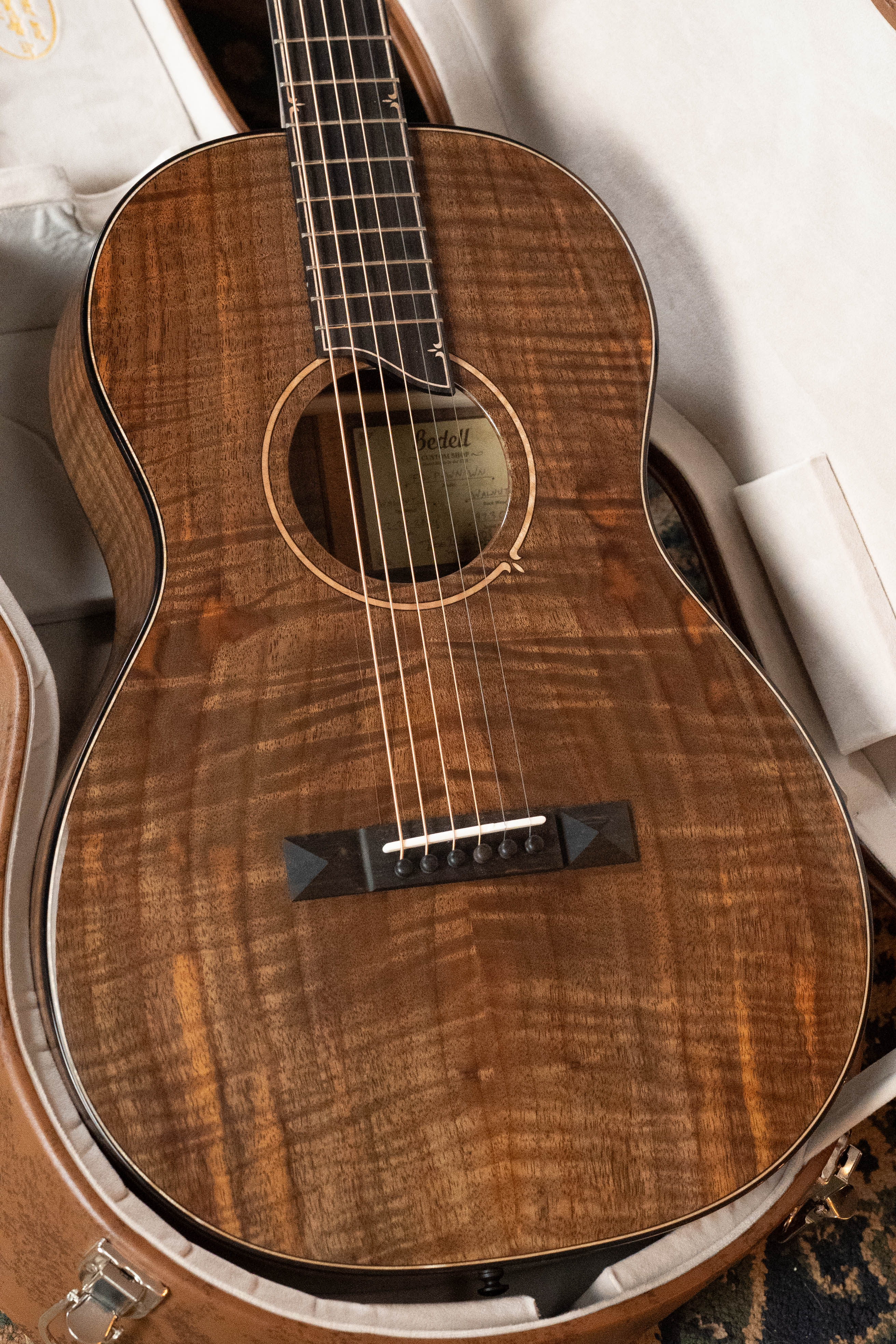 *Dread-Not Certified Used* Bedell Limited Edition Fireside Parlor All Walnut Acoustic Guitar #3020