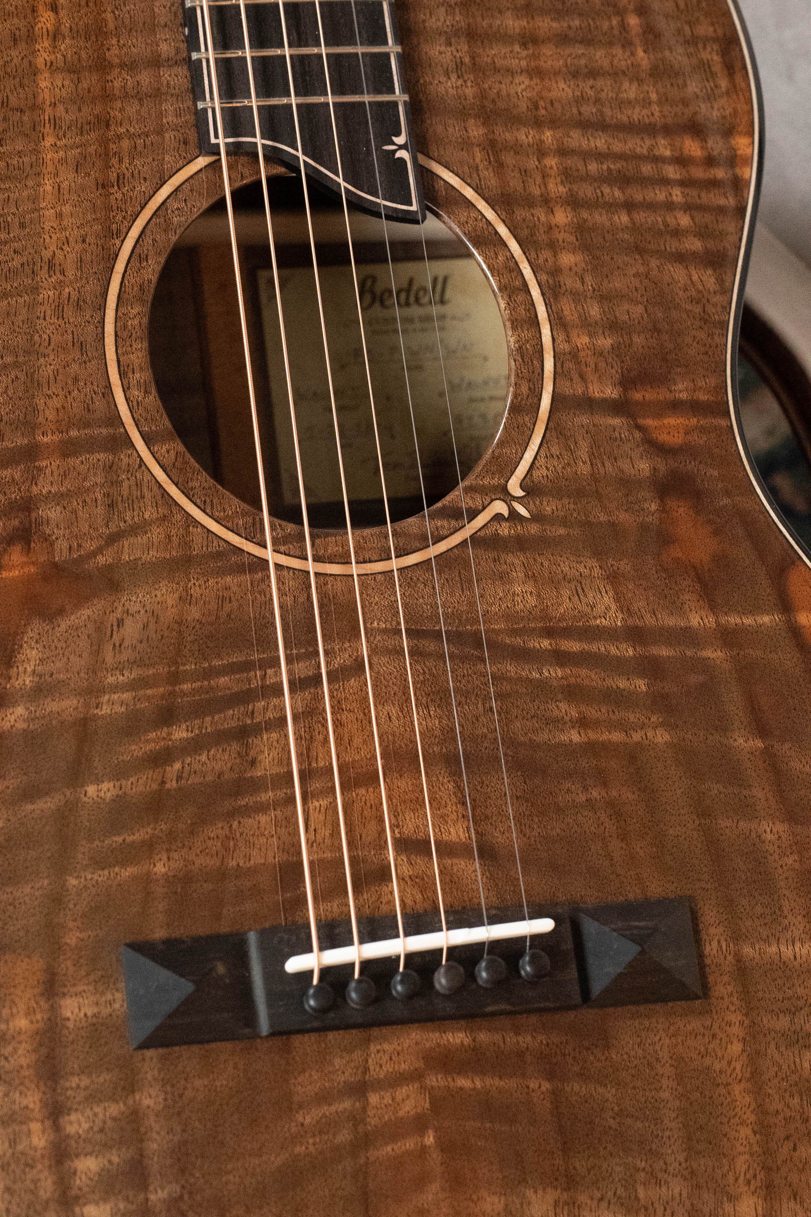 *Dread-Not Certified Used* Bedell Limited Edition Fireside Parlor All Walnut Acoustic Guitar #3020