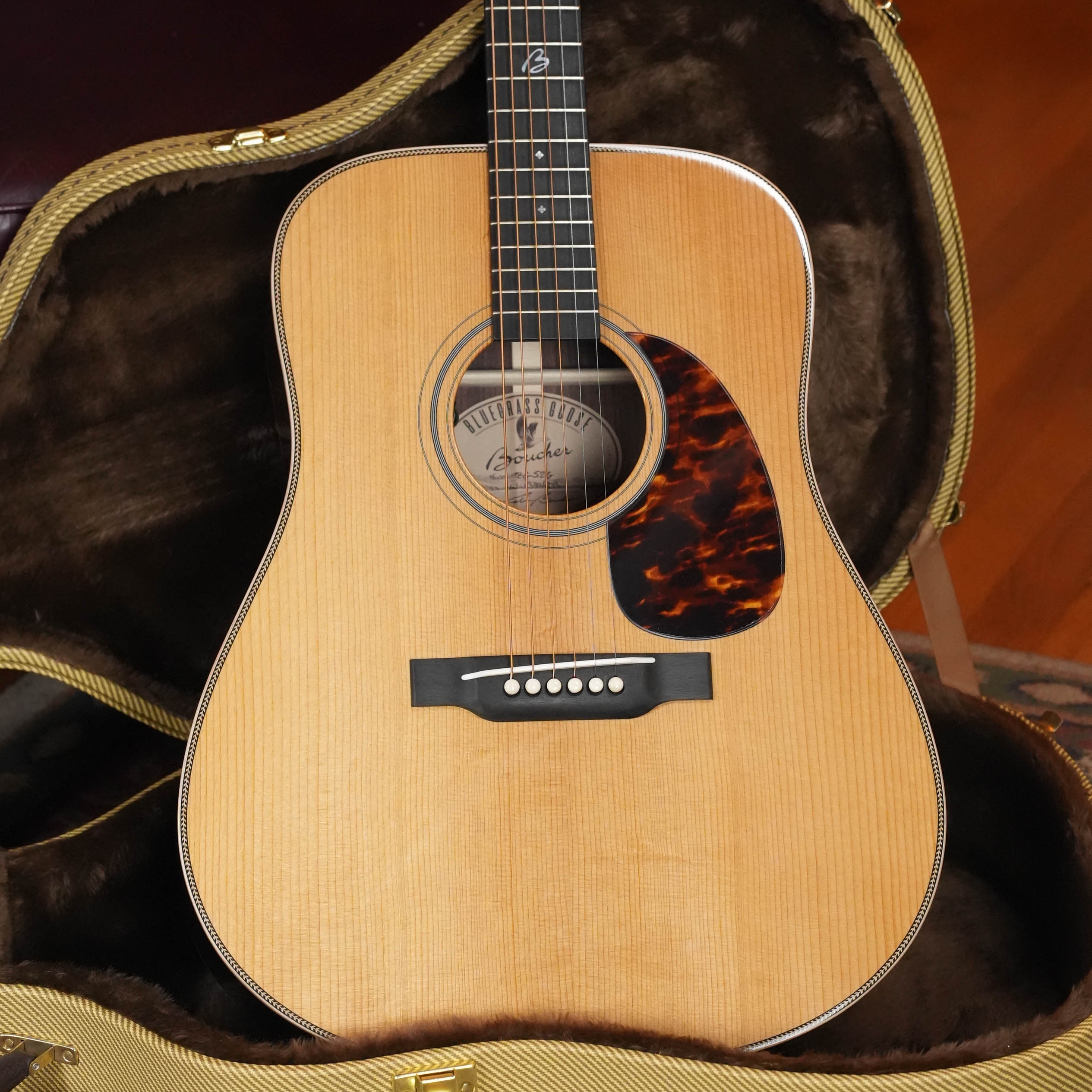 *Dread-Not Certified Used* Boucher BG-52-G Torrefied Adirondack/Rosewood Bluegrass Goose Gold Pack Dreadnought w/ K&K Pure Mini  #1394