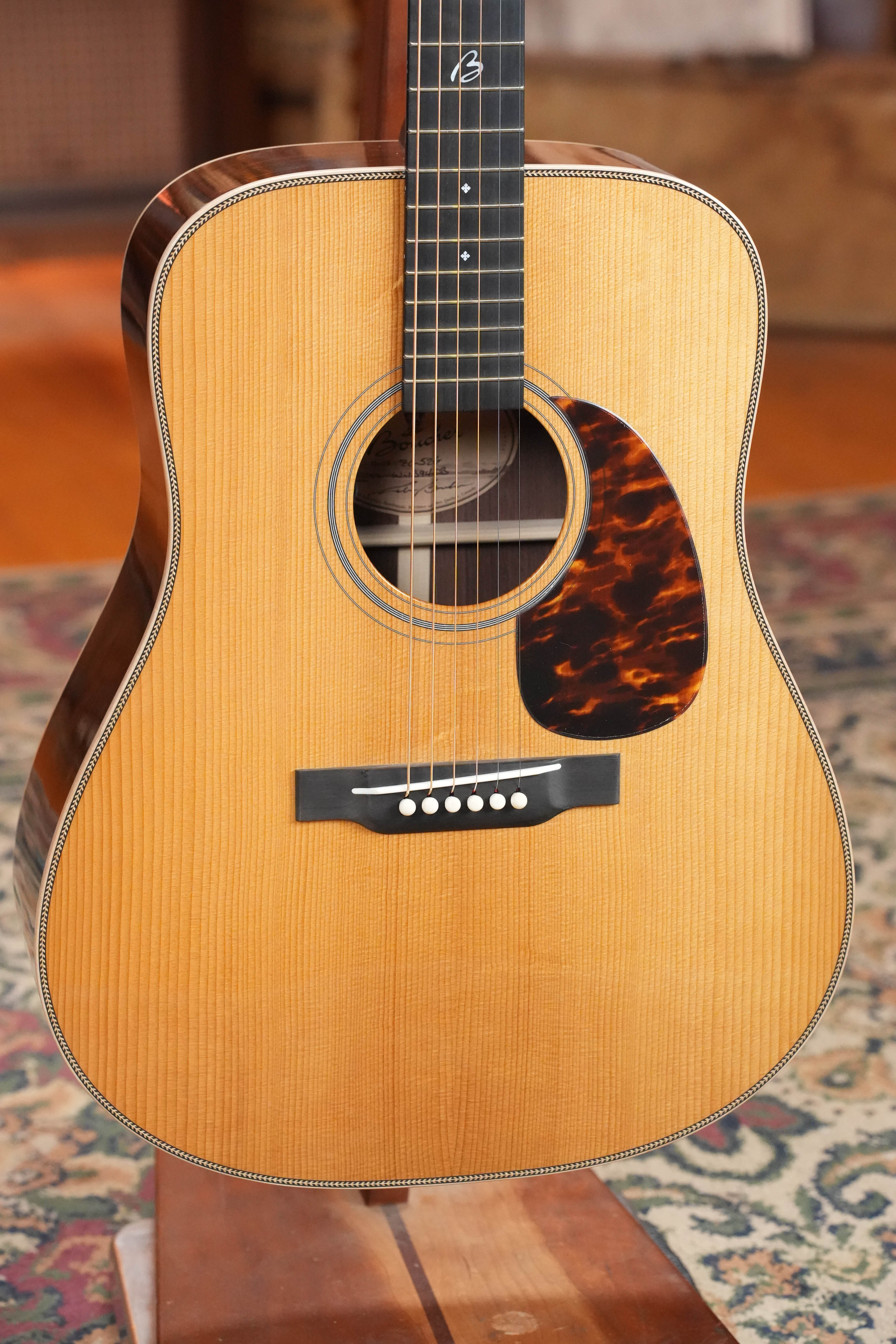 *Dread-Not Certified Used* Boucher BG-52-G Torrefied Adirondack/Rosewood Bluegrass Goose Gold Pack Dreadnought w/ K&K Pure Mini  #1394