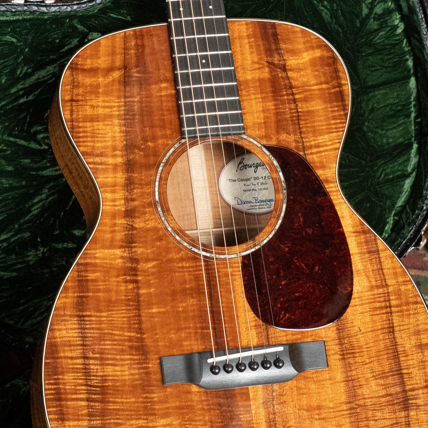 *Dread-Not Certified Used* Bourgeois Custom Built OO-12 Coupe All Figured Koa 12-Fret Acoustic Guitar #0200