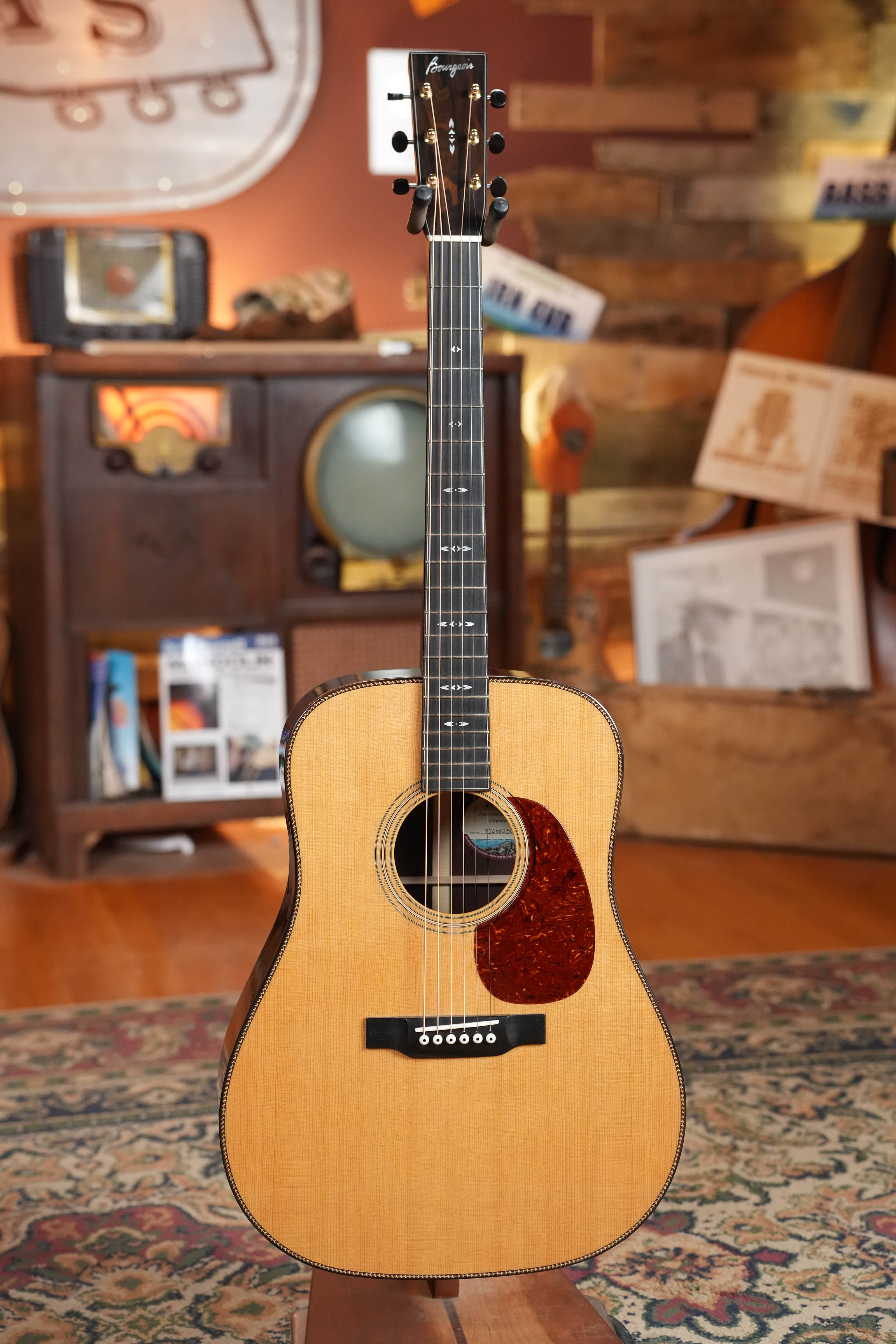 *Dread-Not Certified Used* Bourgeois D Touchstone Signature Torrefied Alaskan Sitka/Madagascar Rosewood Acoustic Guitar #6250