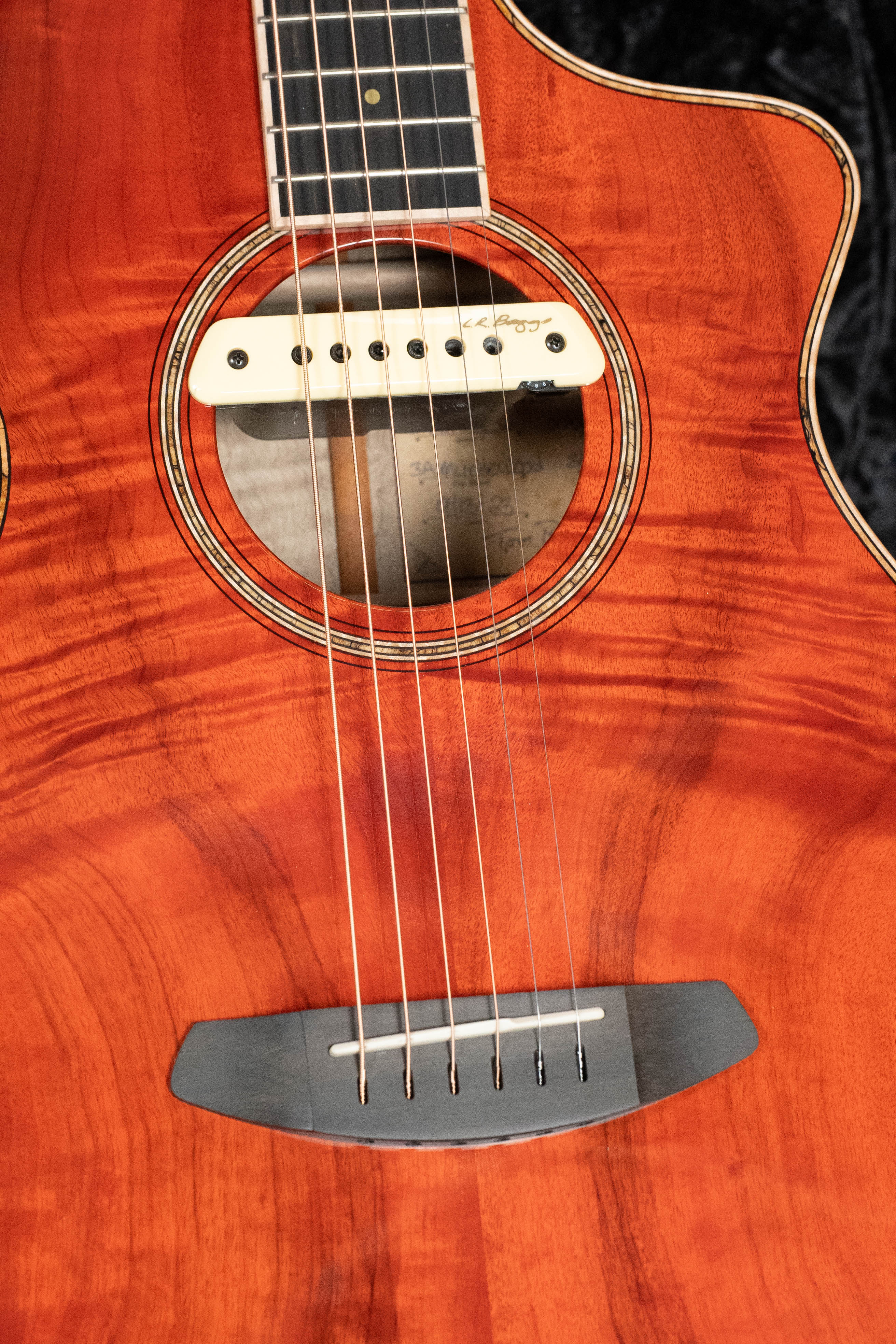 *Dread-Not Certified Used* Breedlove Tom Bedell's Blues Orange Vintage Edition All Myrtlewood Concertina Cutaway Guitar w/LR Baggs Pickup #9079