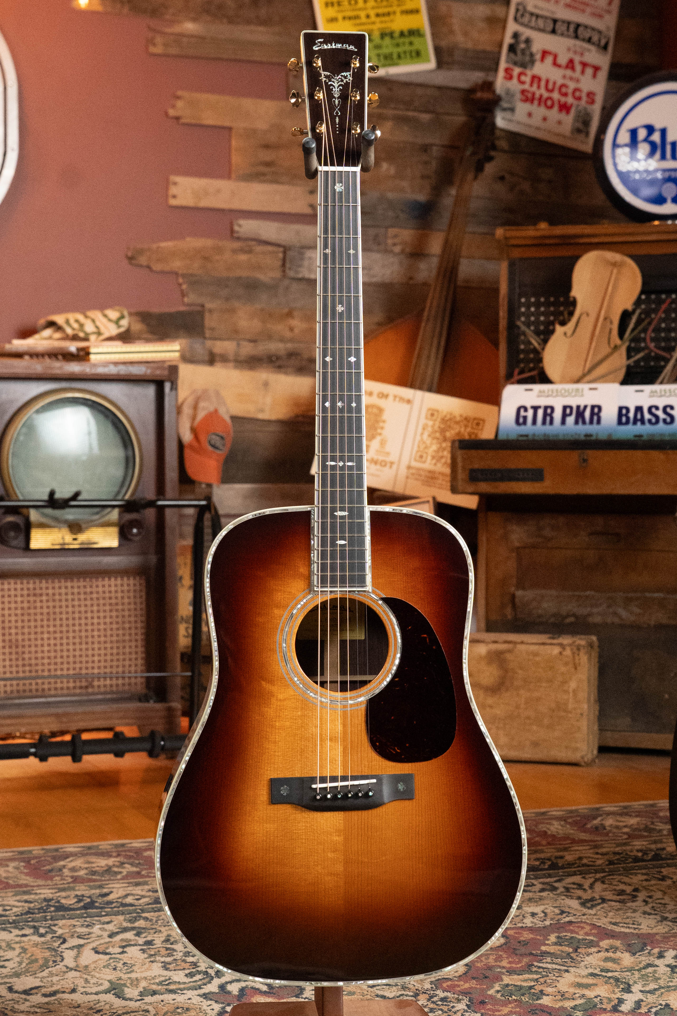 *Dread-Not Certified Used* Eastman E40D-TC-SB Thermo-cured AAA Grade Adirondack/Rosewood Sunburst Dreadnought Acoustic Guitar #5742